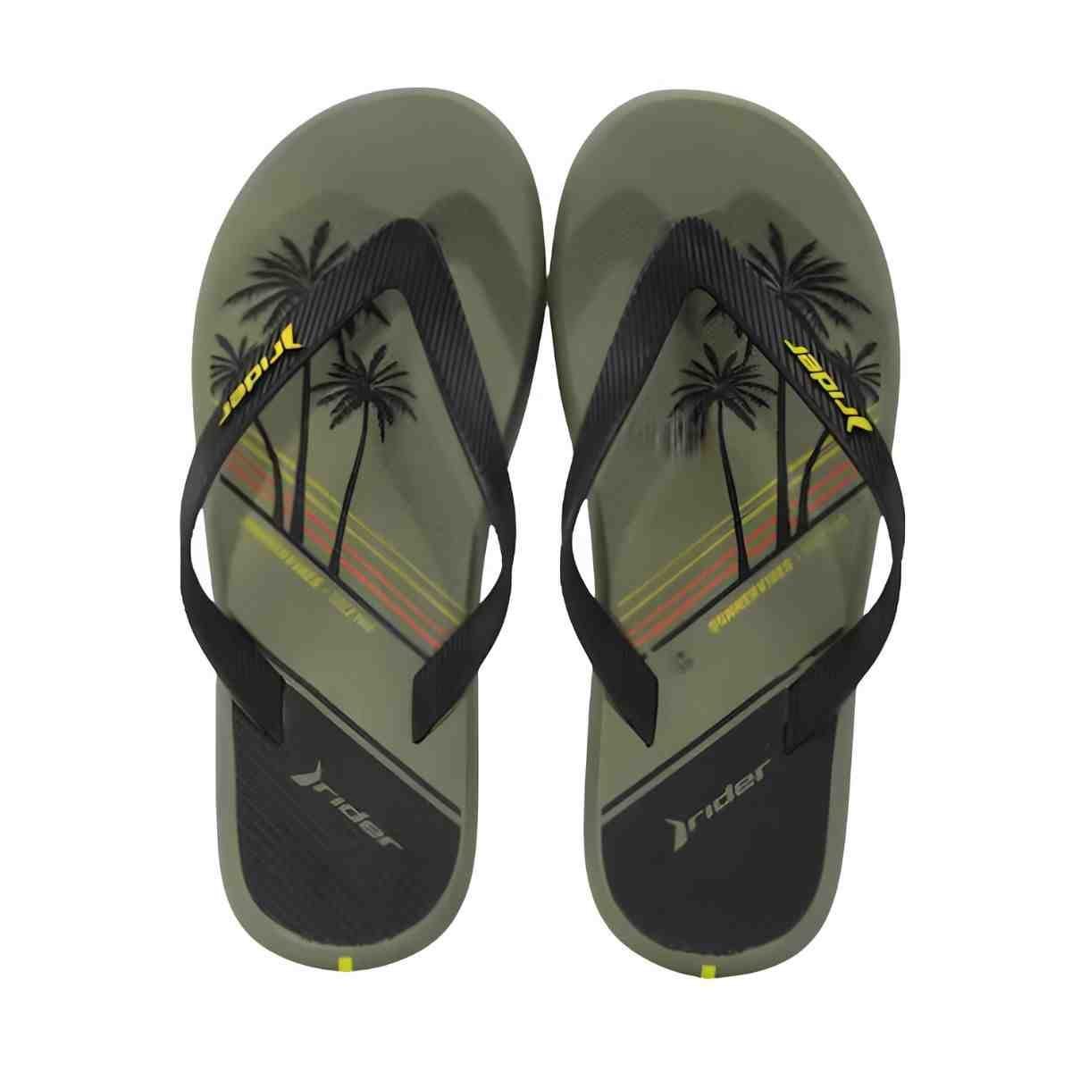 Chinelo Masculino Dedo Rider R1 Style Verde Verde 7