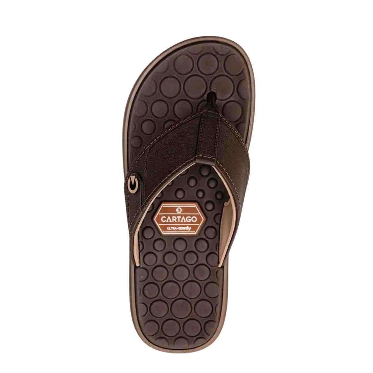 Chinelo Masculino Dedo Cartago Veneto Iv Marrom Marrom 2