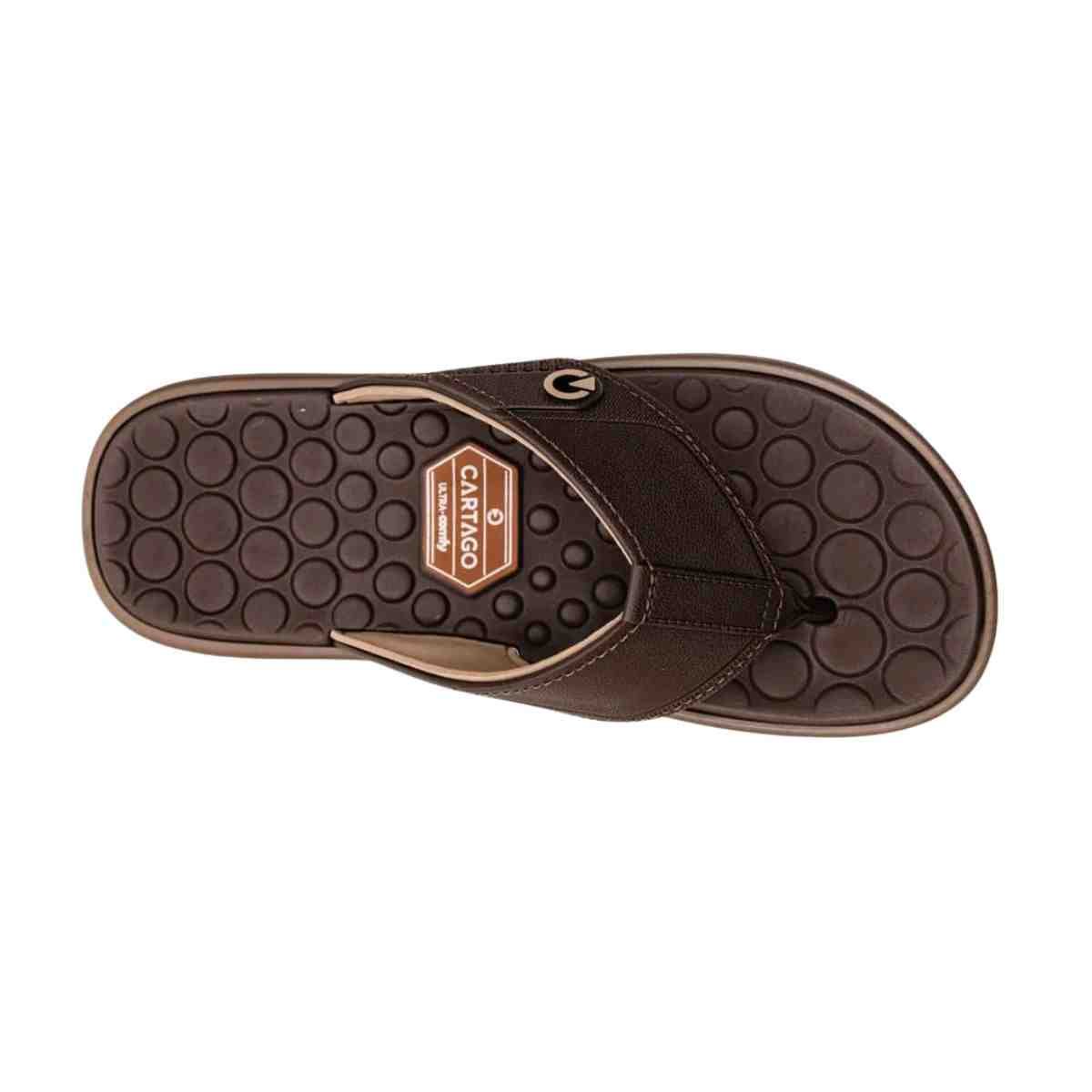 Chinelo Masculino Dedo Cartago Veneto Iv Marrom Marrom 5
