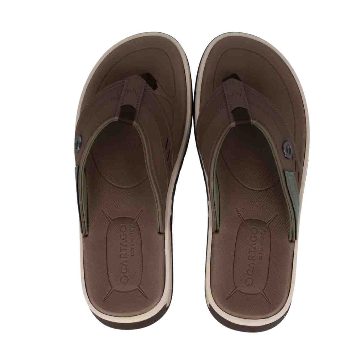 Chinelo Masculino Dedo Cartago Cairo Marrom Marrom 4