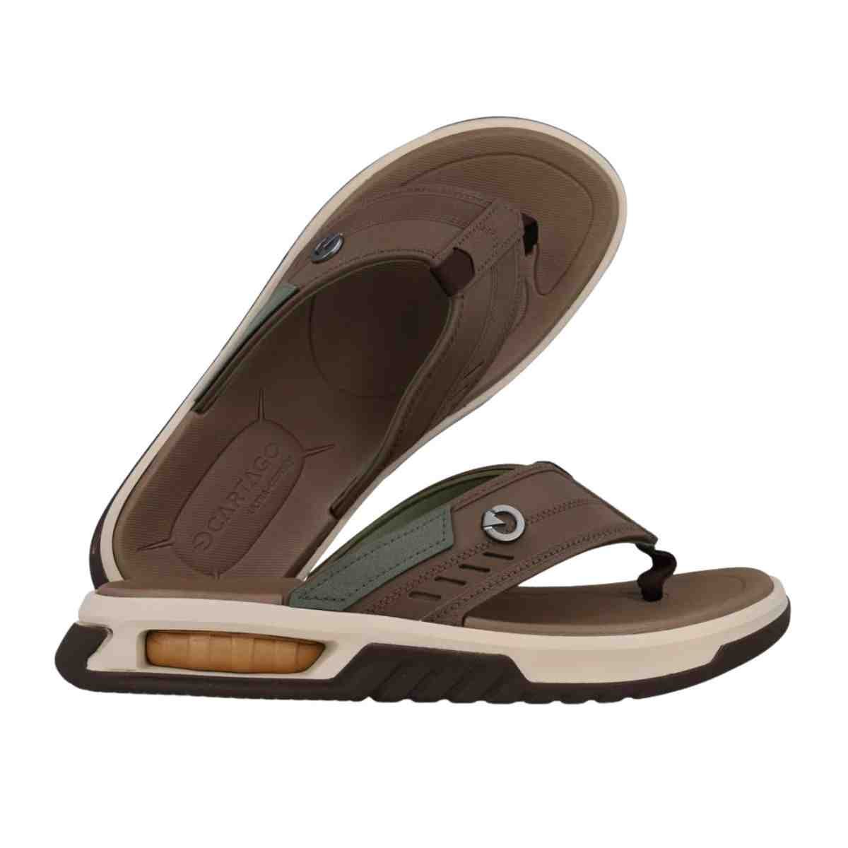 Chinelo Masculino Dedo Cartago Cairo Marrom Marrom 5