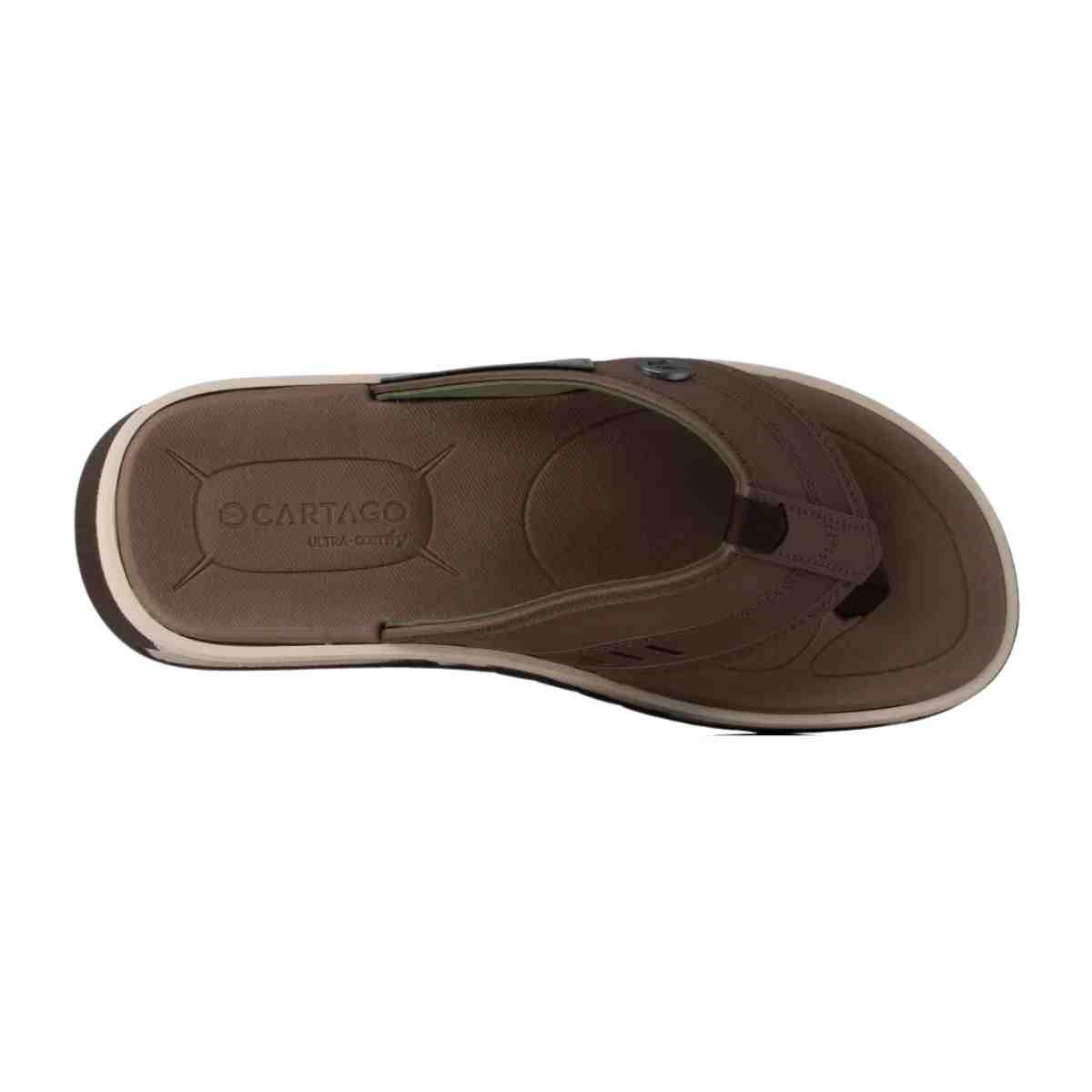 Chinelo Masculino Dedo Cartago Cairo Marrom Marrom 6