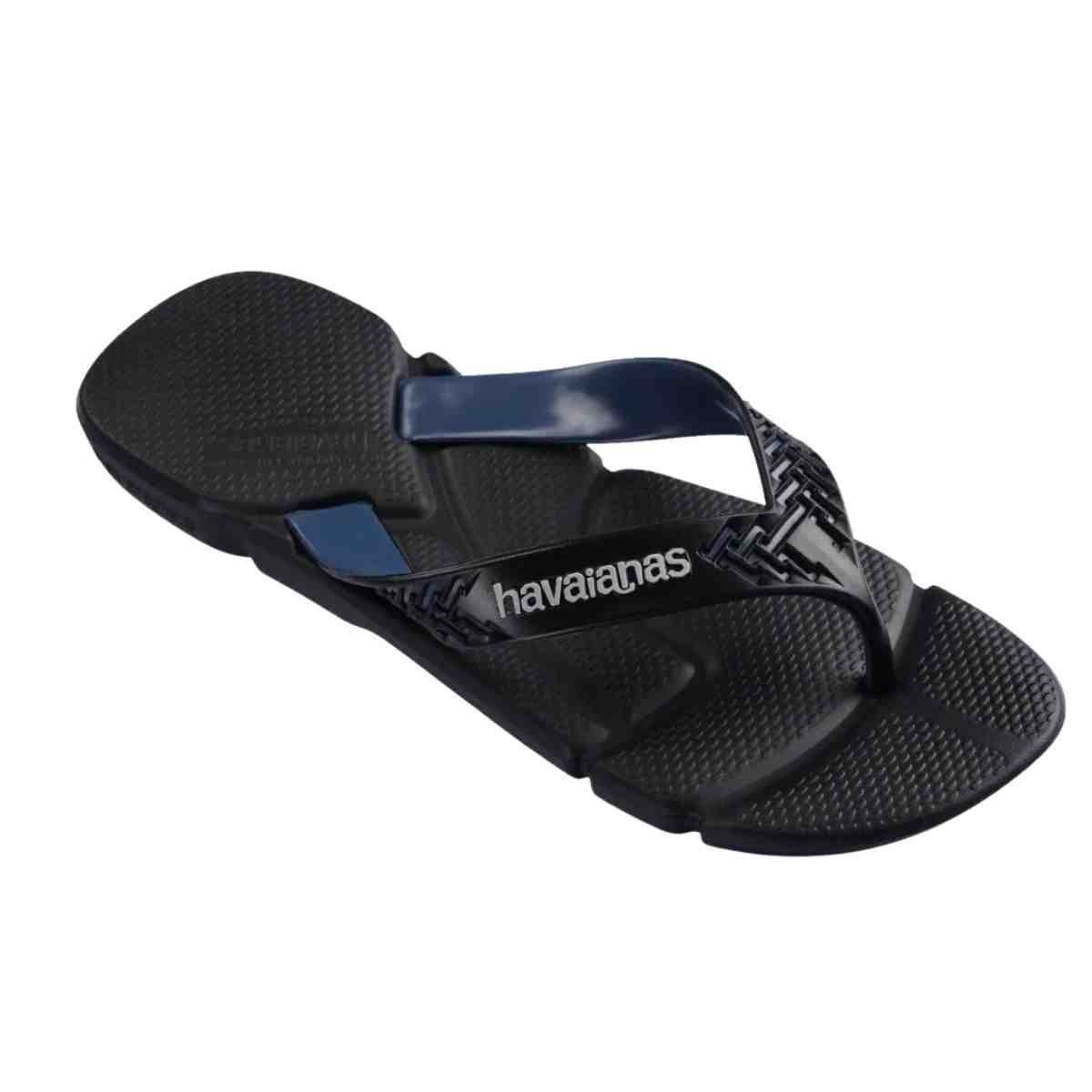 Chinelo Masculino Dedo Havaianas Power 2.0 Preto E Azul Preto/Azul 2