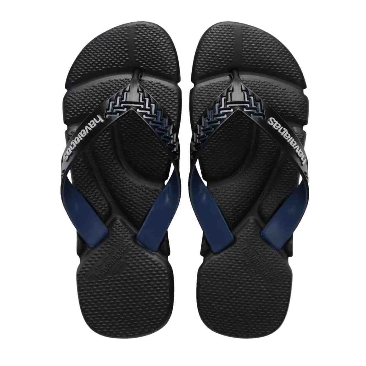 Chinelo Masculino Dedo Havaianas Power 2.0 Preto E Azul Preto/Azul 3