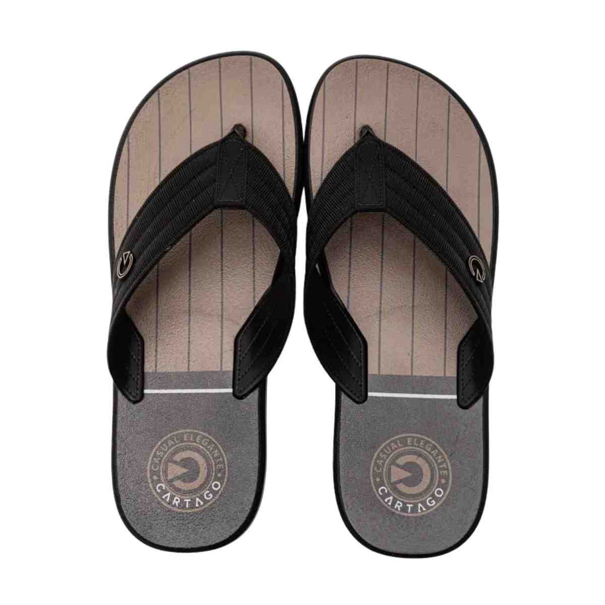 Chinelo Masculino Dedo Cartago Montreal Preto E Cinza Preto/Cinza 2