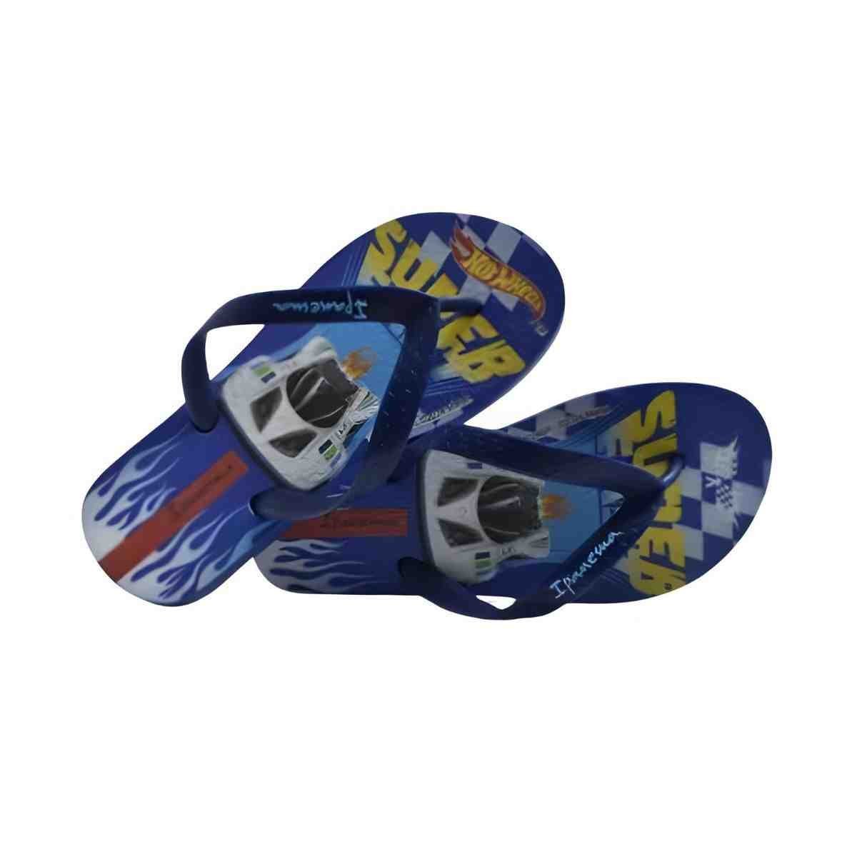 Chinelo Infantil Dedo Ipanema Hot Wheels Go Azul Escuro Azul Escuro 3
