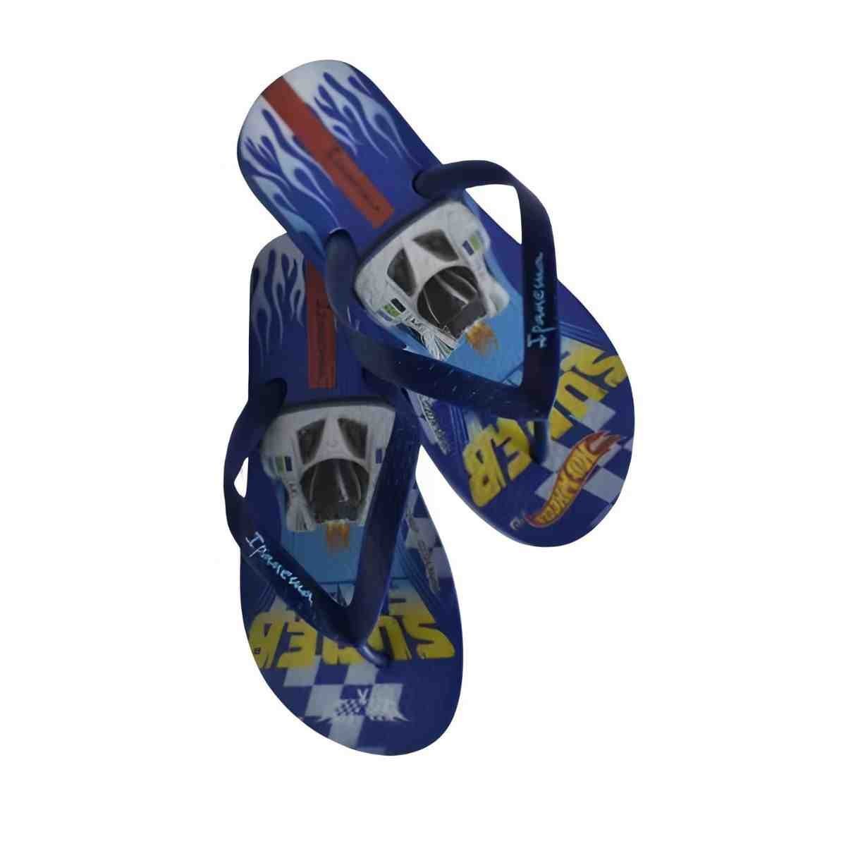 Chinelo Infantil Dedo Ipanema Hot Wheels Go Azul Escuro Azul Escuro 7