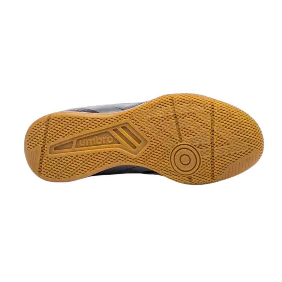 Chuteira Indoor Infantil Umbro Kick Jr Preta Preto/Cinza 4