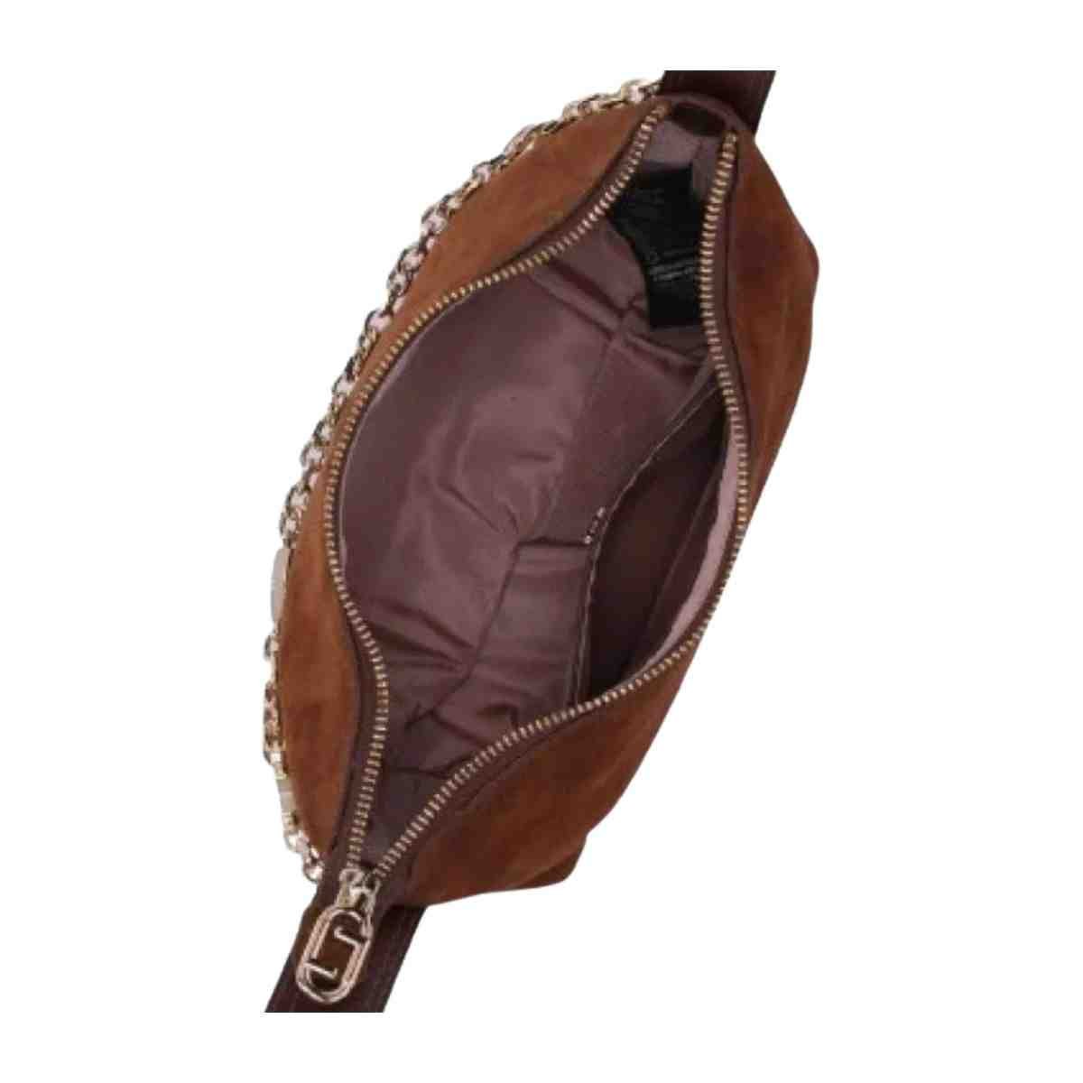 Bolsa Feminina Tiracolo Luz Da Lua Camurça Trufa Trufa 3