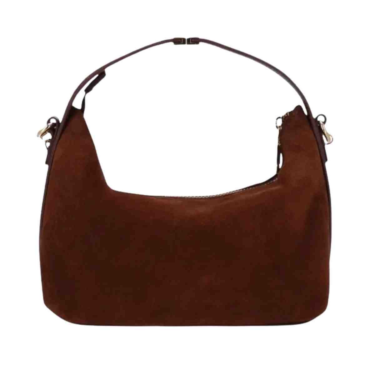 Bolsa Feminina Tiracolo Luz Da Lua Camurça Trufa Trufa 5