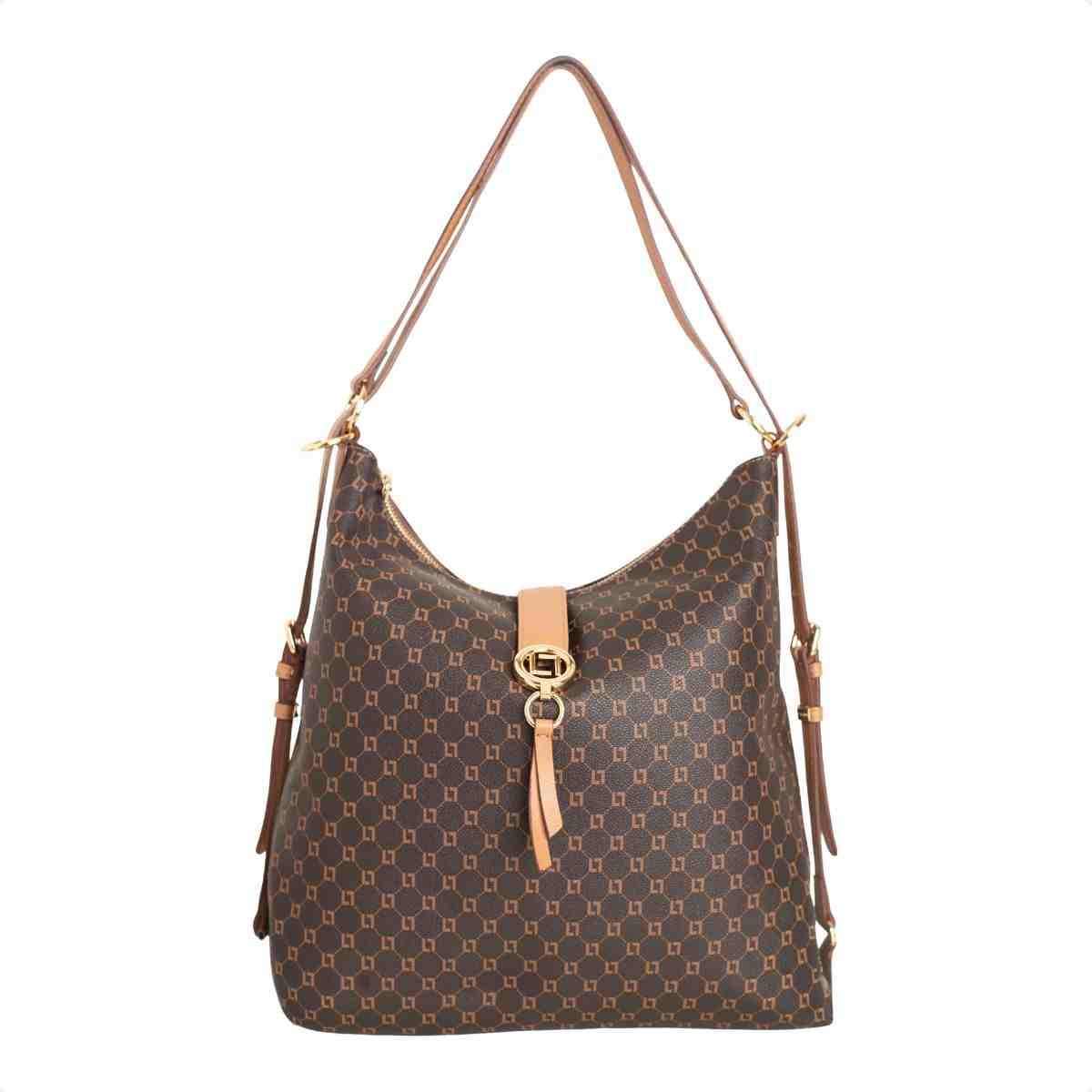 Bolsa Hobo Grande Feminina Luz Da Lua Marrom