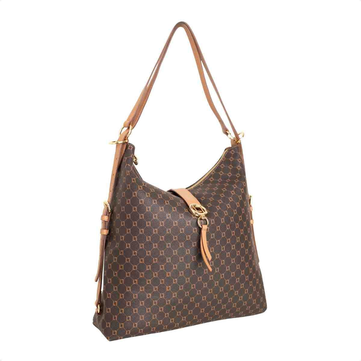 Bolsa Hobo Grande Feminina Luz Da Lua Marrom Marrom 2
