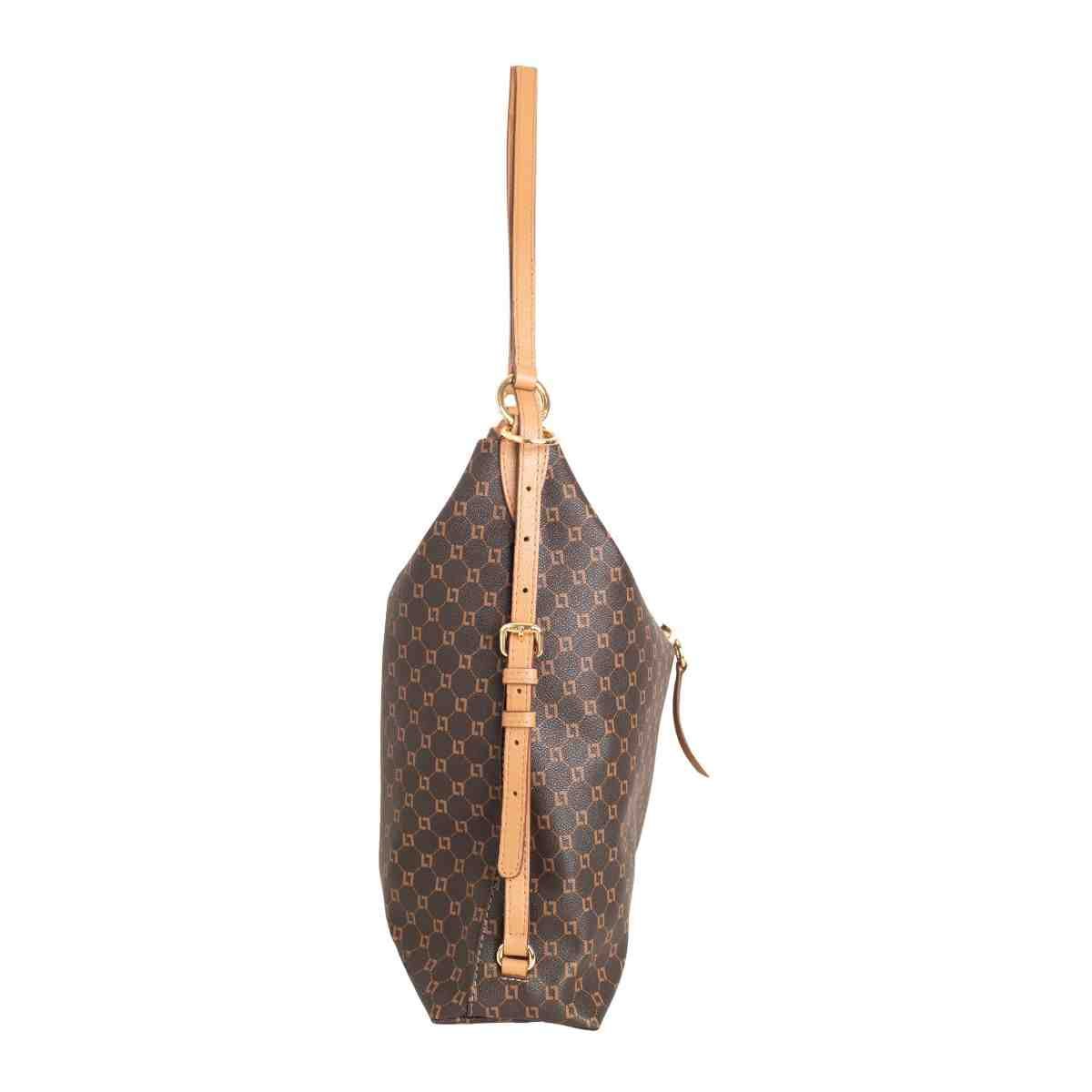Bolsa Hobo Grande Feminina Luz Da Lua Marrom Marrom 4