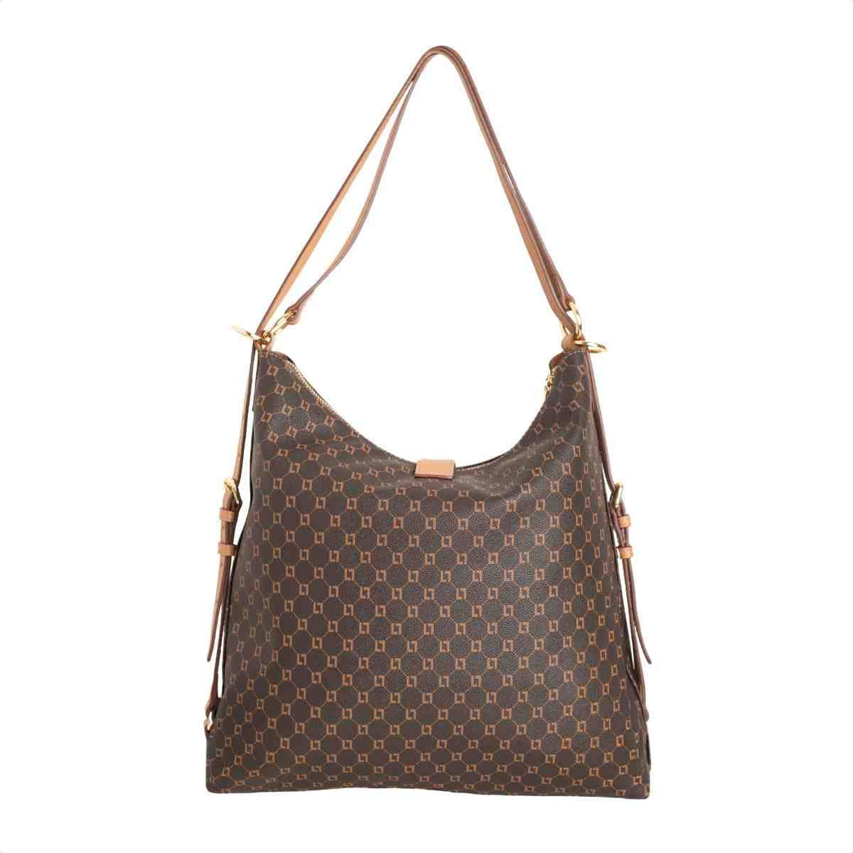 Bolsa Hobo Grande Feminina Luz Da Lua Marrom Marrom 5