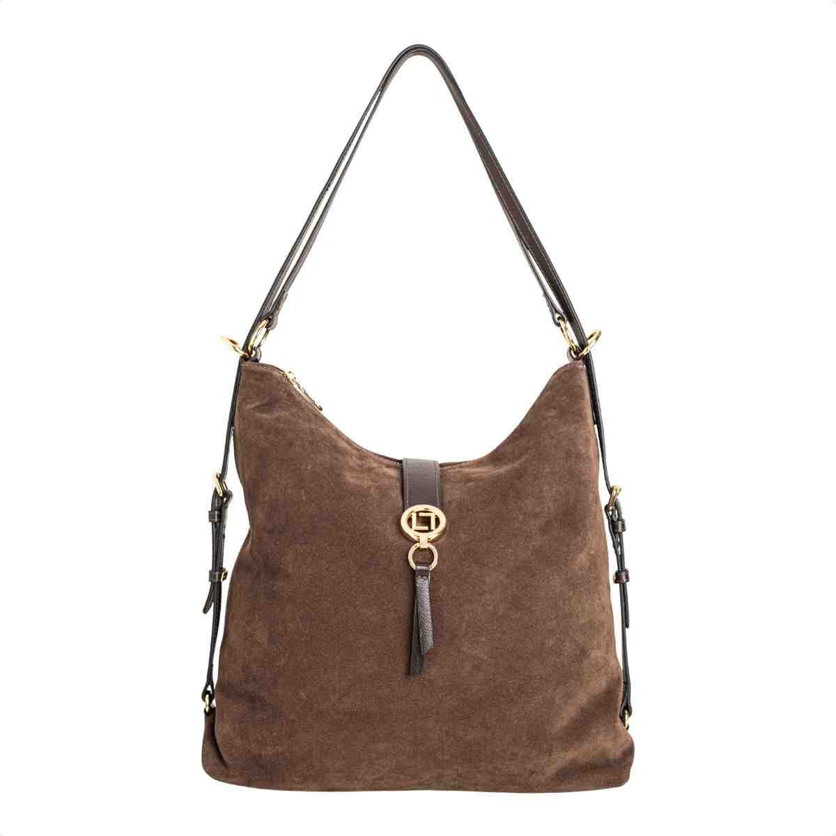 Bolsa Hobo Grande Feminino Luz Da Lua Marrom