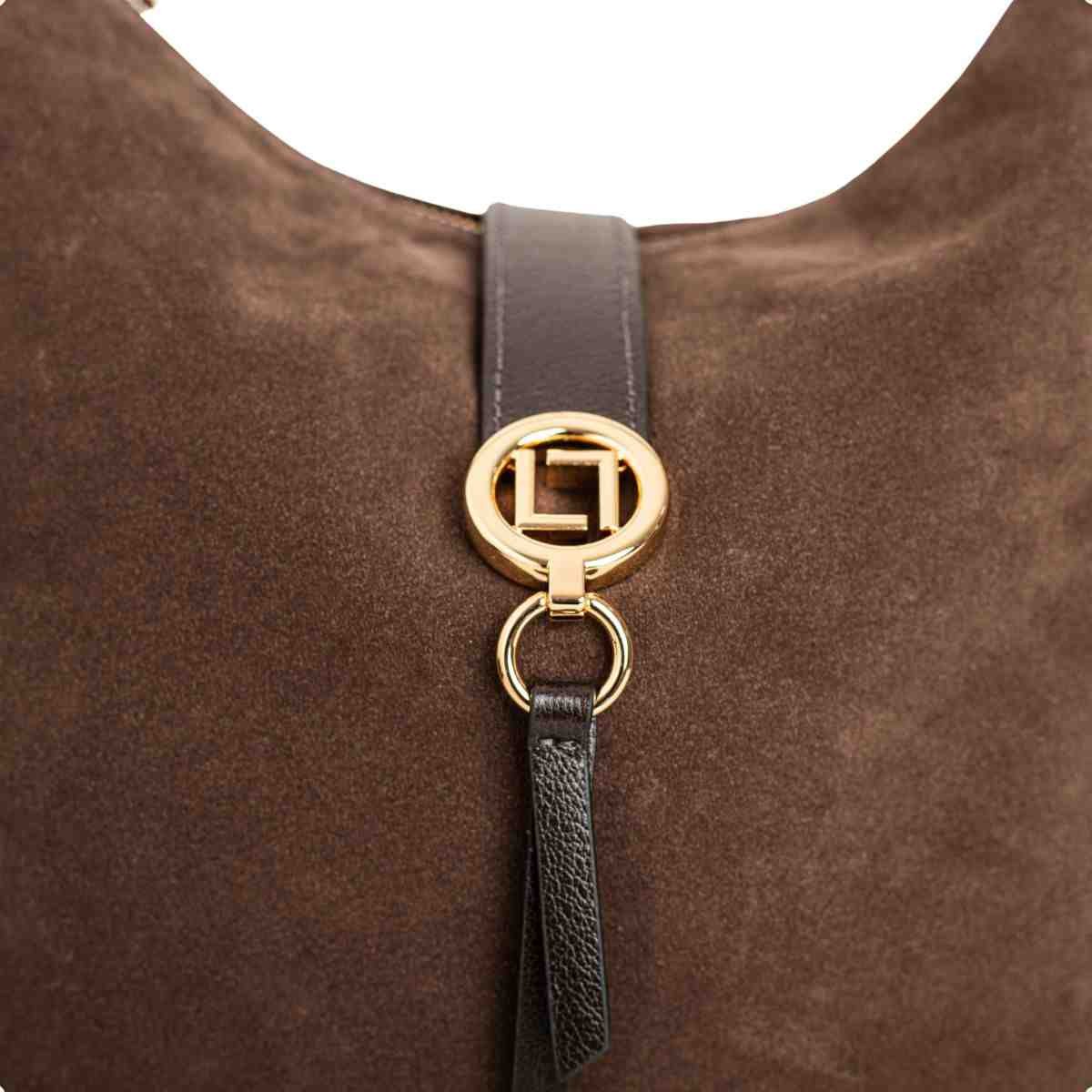 Bolsa Hobo Grande Feminino Luz Da Lua Marrom Marrom 3