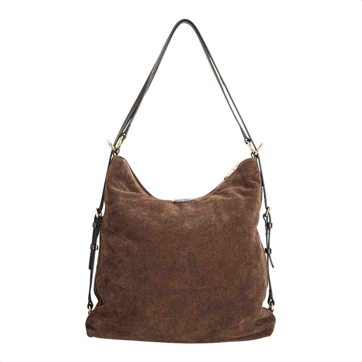 Bolsa Hobo Grande Feminino Luz Da Lua Marrom Marrom 5