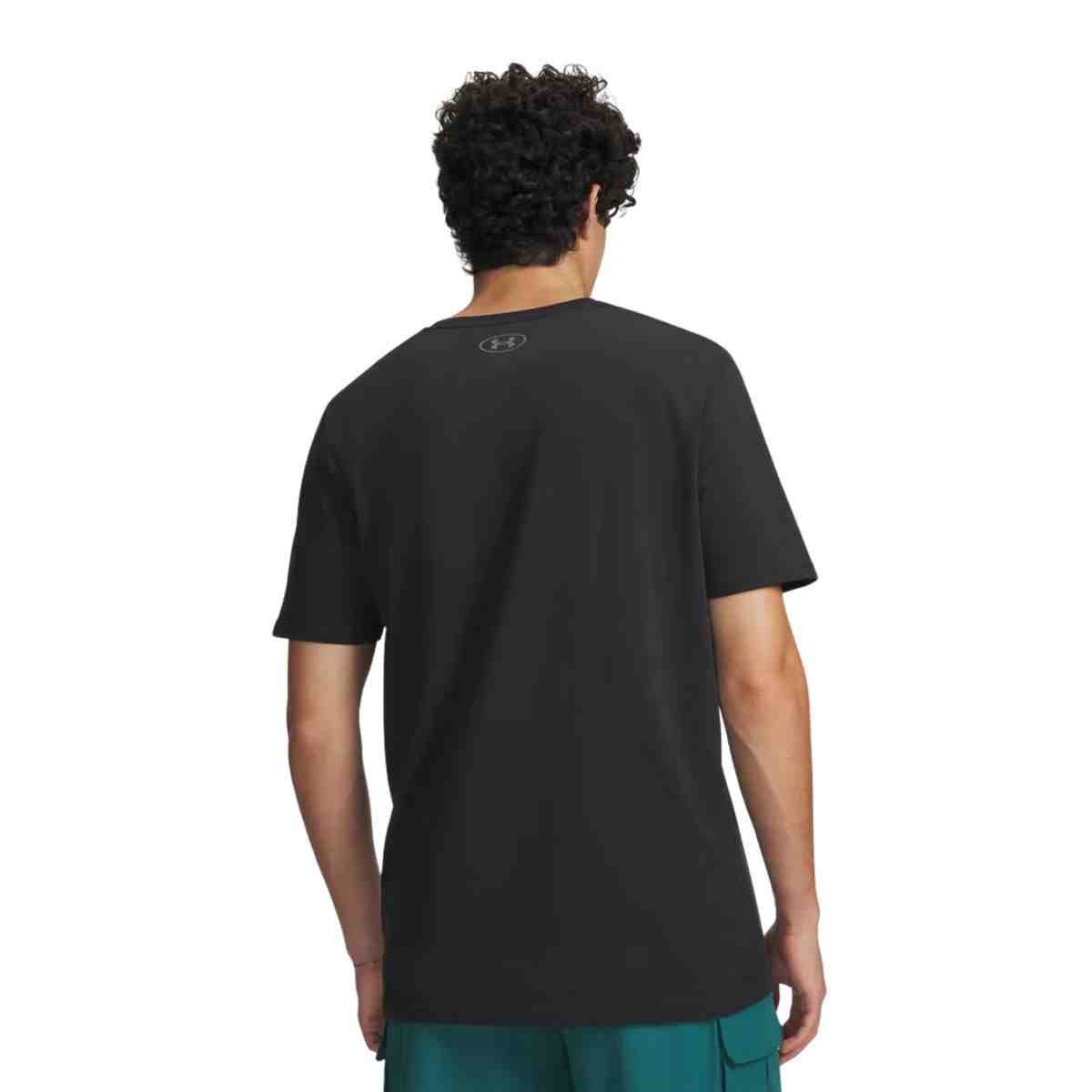 Camiseta Masculina Under Armour Sportstyle Left Chest Preta Preto 2