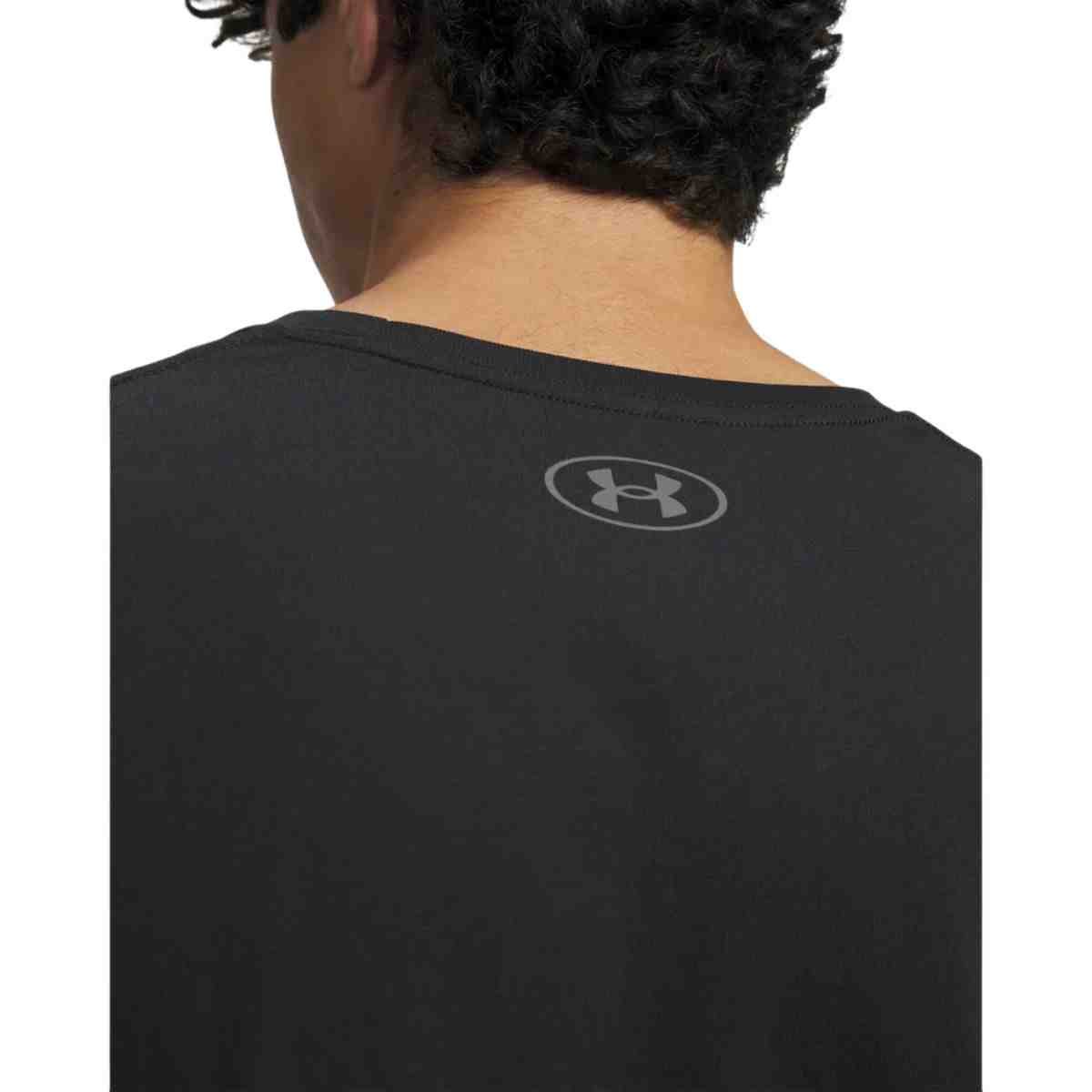 Camiseta Masculina Under Armour Sportstyle Left Chest Preta Preto 3