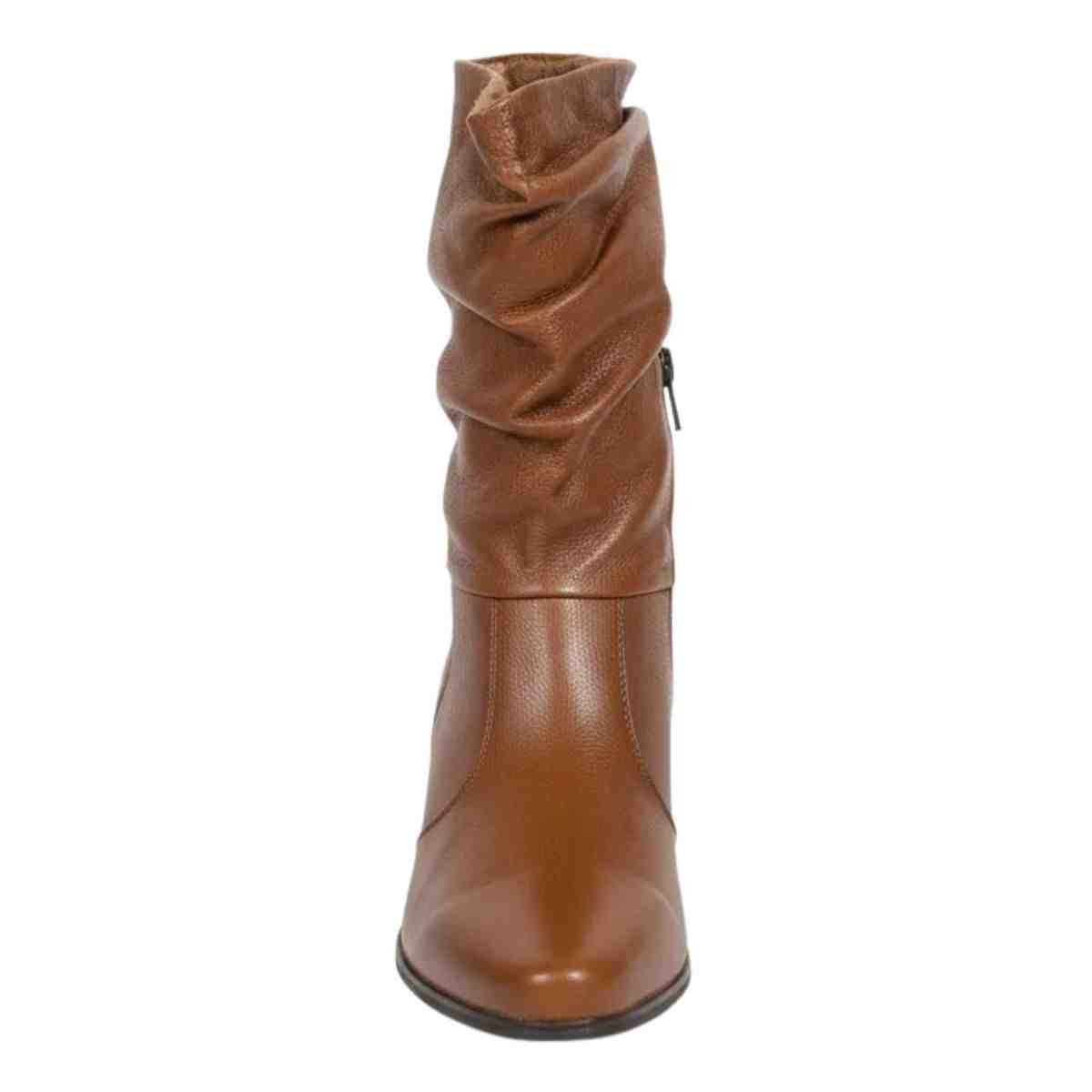 Bota Feminina Cano Médio Pegada Camille Pinhão Pinhão 3