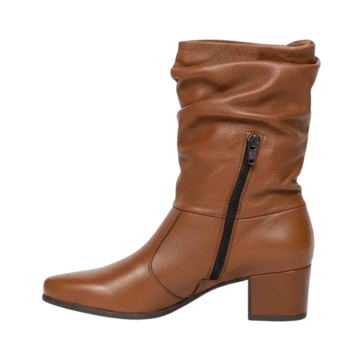 Bota Feminina Cano Médio Pegada Camille Pinhão Pinhão 7