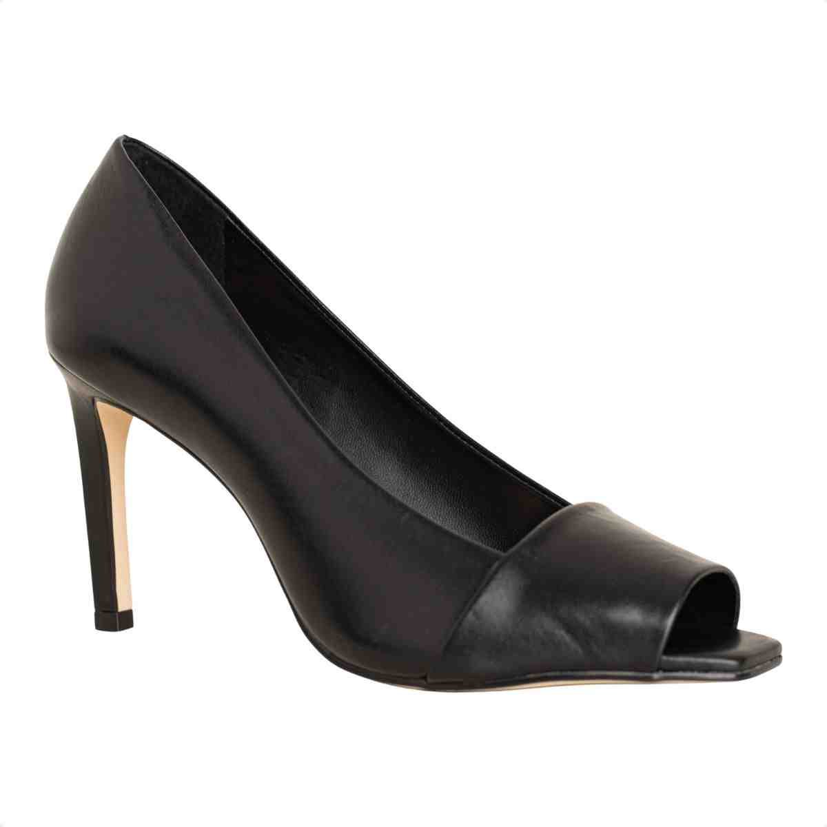 Sapato Salto Médio Fino Feminino Luz Da Lua Preto