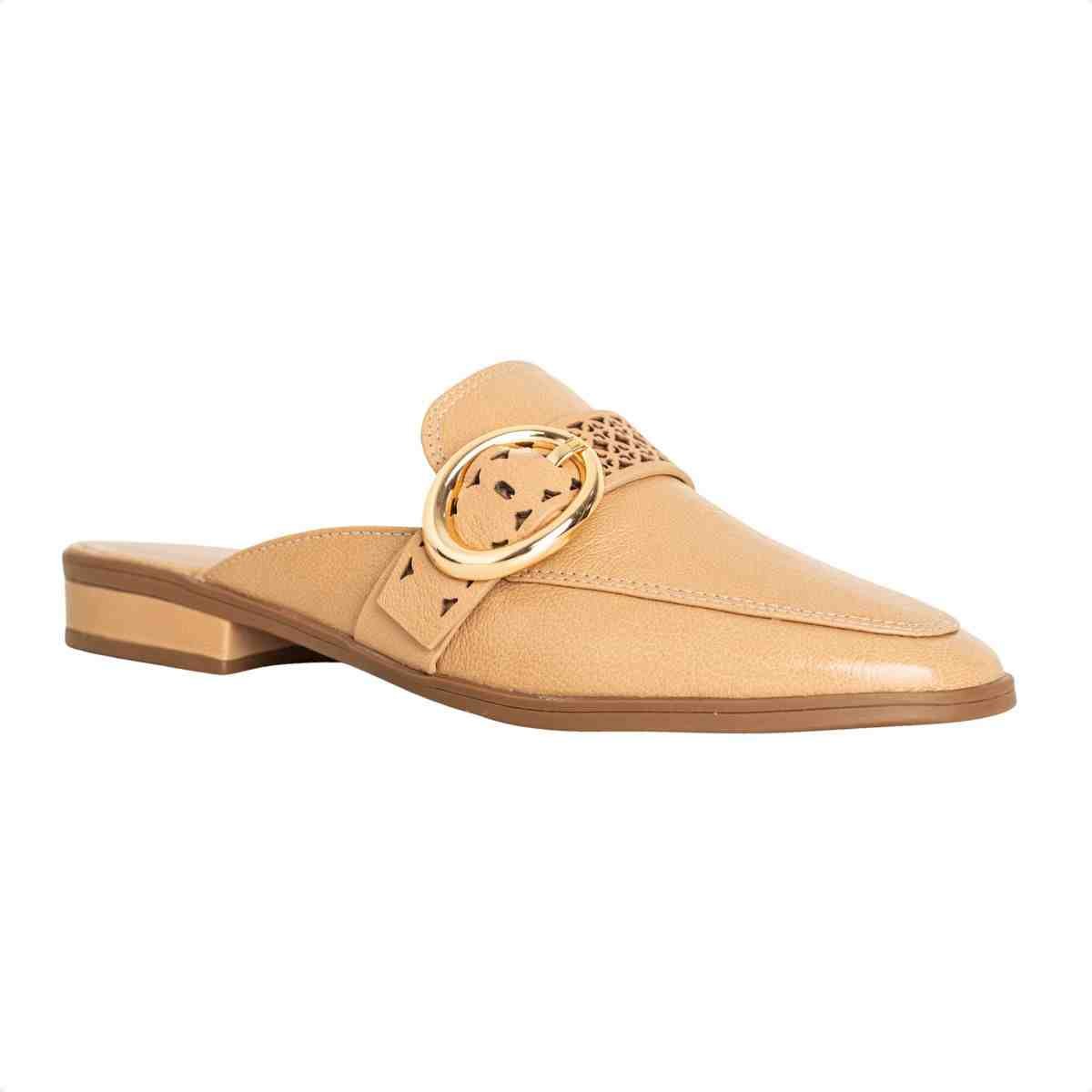 Sapato Mule Mocassim Feminino Luz Da Lua Atacama Butter 2