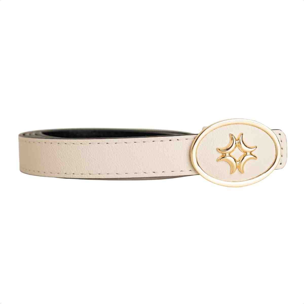Cinto Feminino Luz Da Lua Panna E Preto Panna 2