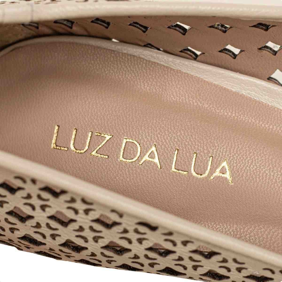 Sapato Salto Alto Grosso Feminino Luz Da Lua Panna Panna 6