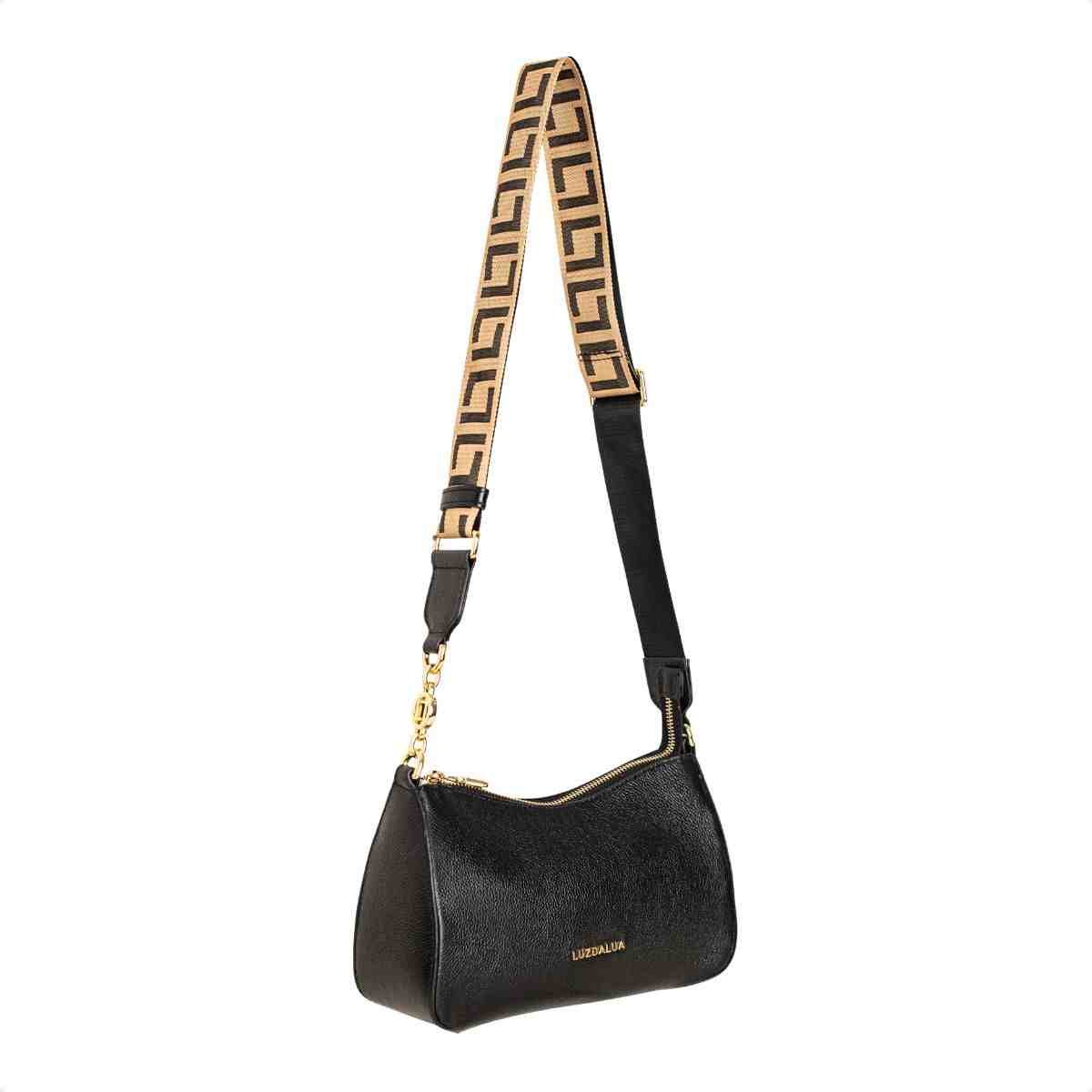 Bolsa Tiracolo Feminino Luz Da Lua Preto Preto 2