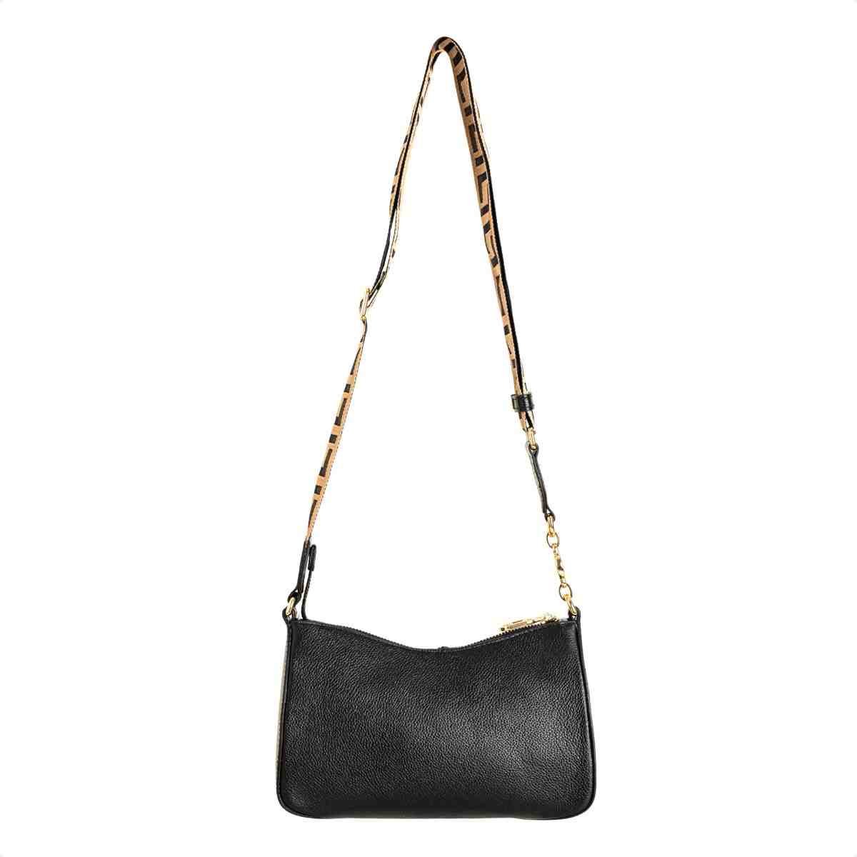 Bolsa Tiracolo Feminino Luz Da Lua Preto Preto 5