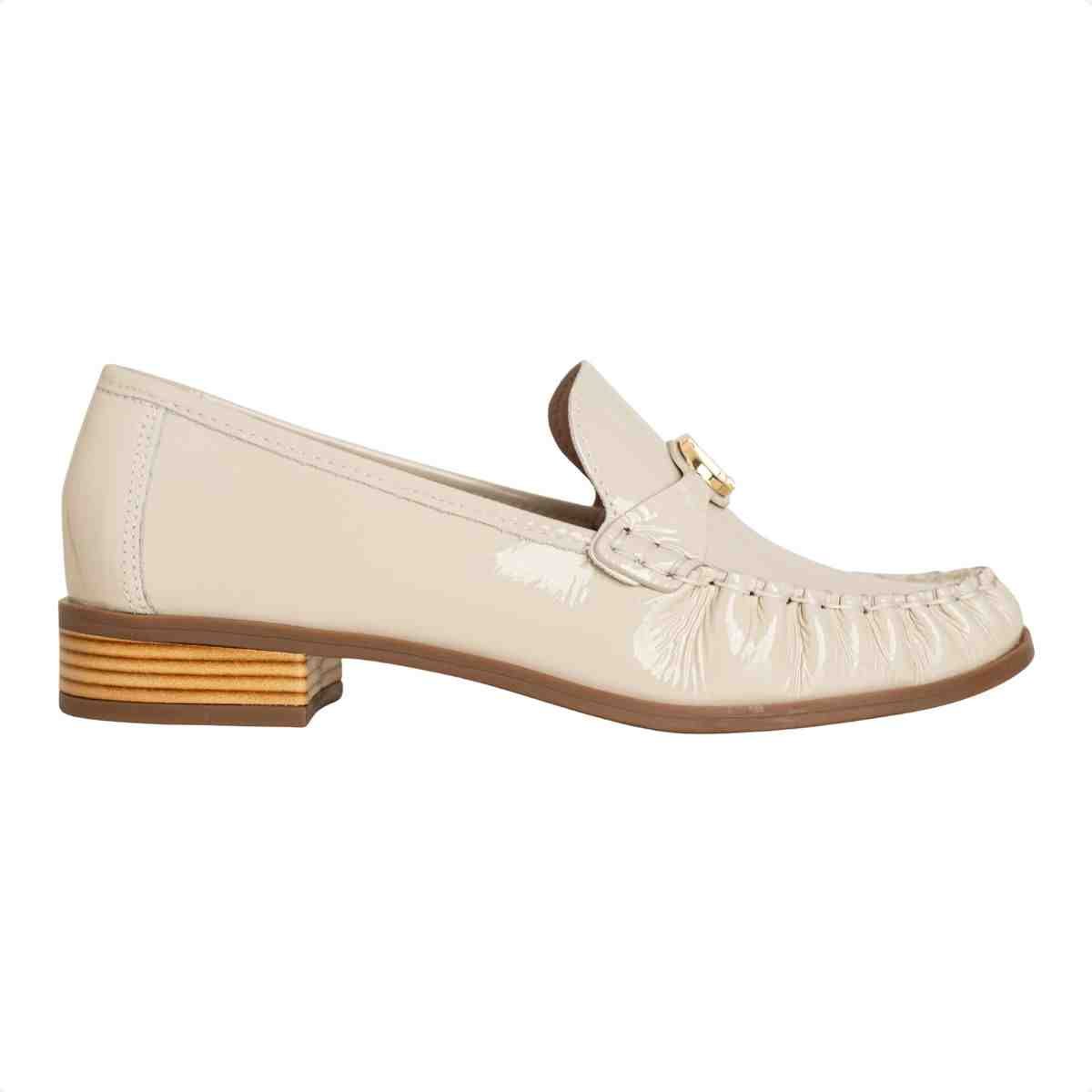 Sapato Mocassim Feminino Luz Da Lua Panna