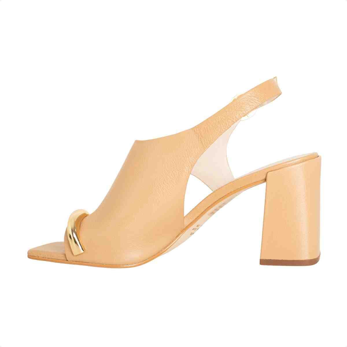 Sandalia Salto Alto Grosso Feminino Luz Da Lua Atacama Butter 5