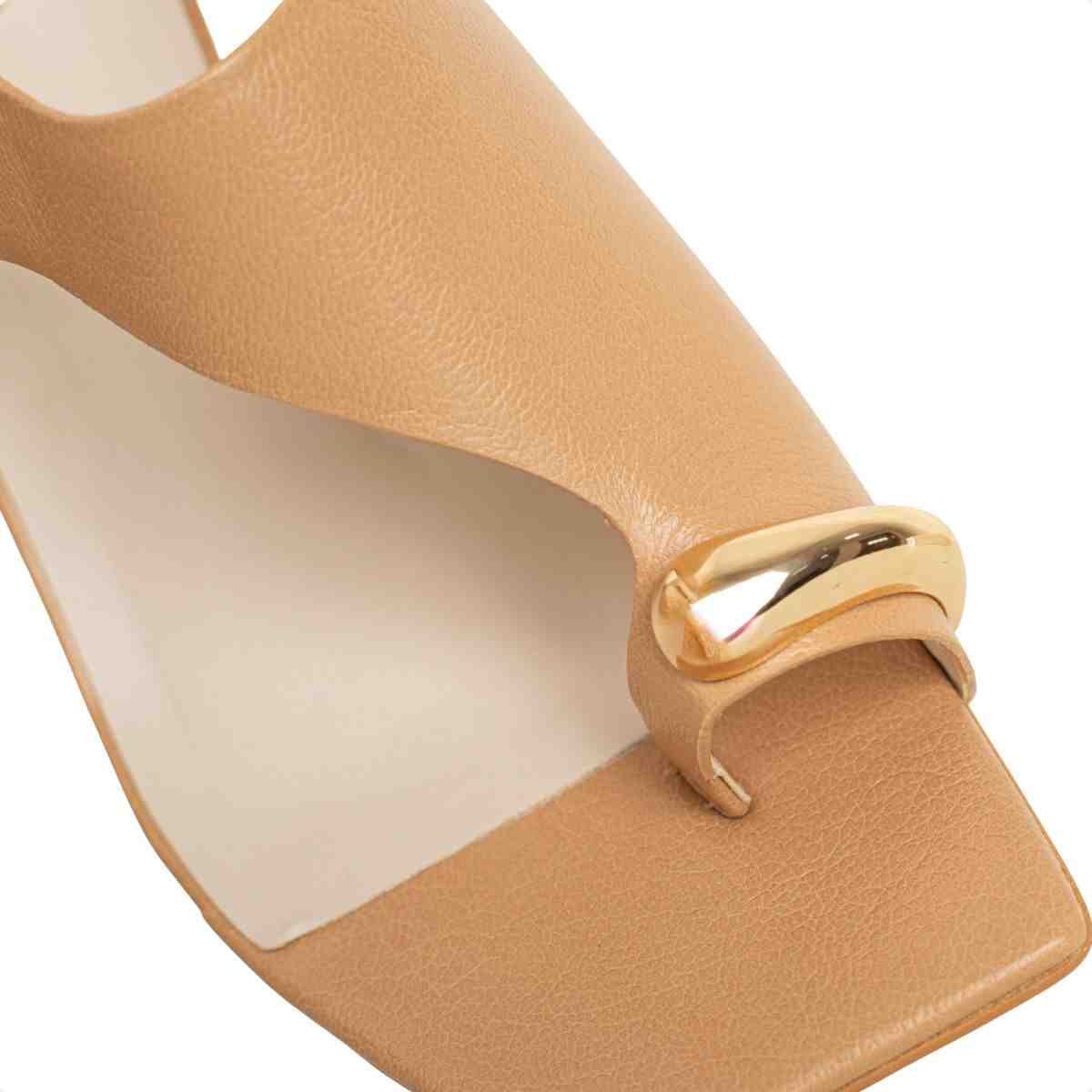 Sandalia Salto Alto Grosso Feminino Luz Da Lua Atacama Butter 6