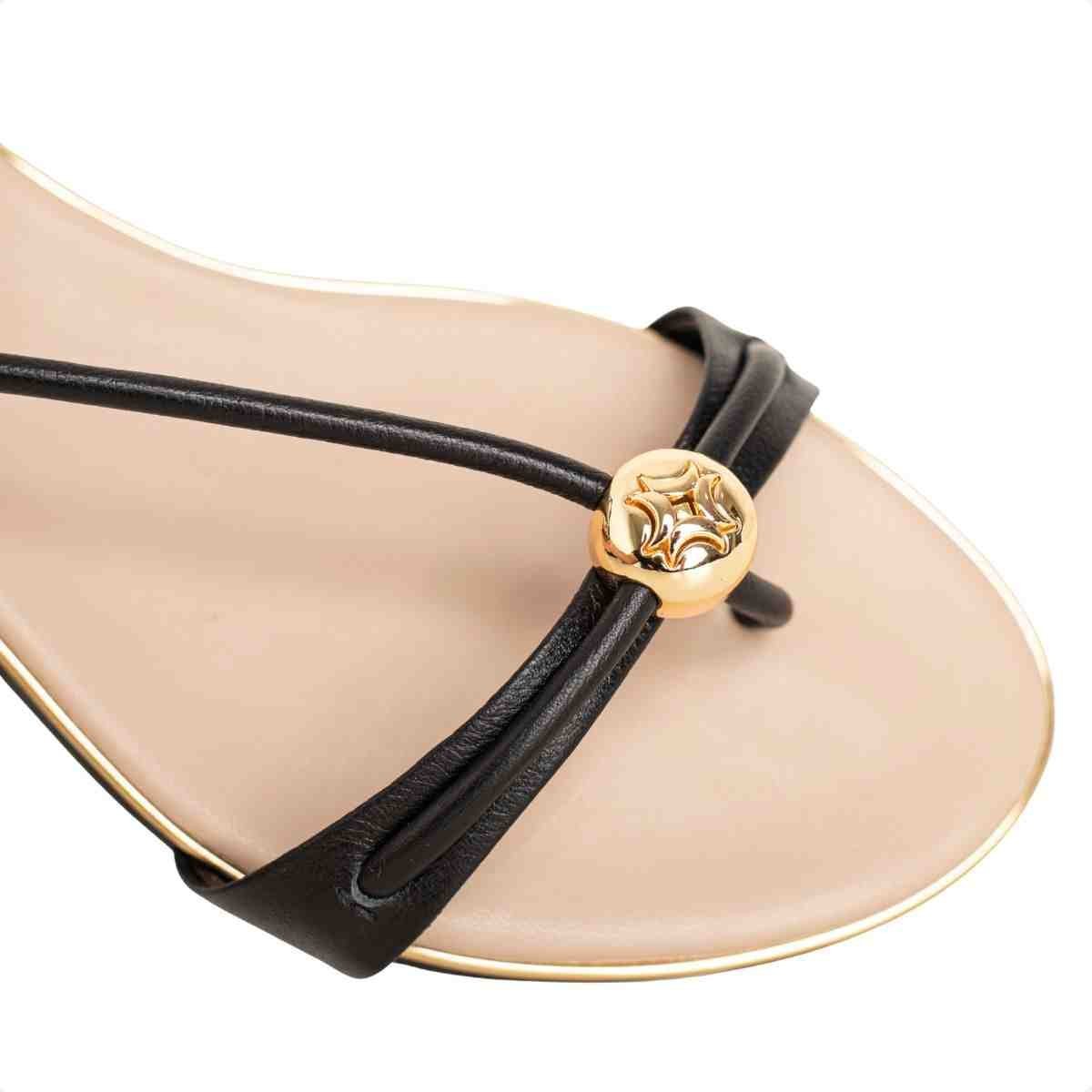 Sandalia Rasteira Feminino Luz Da Lua Preto Preto 3