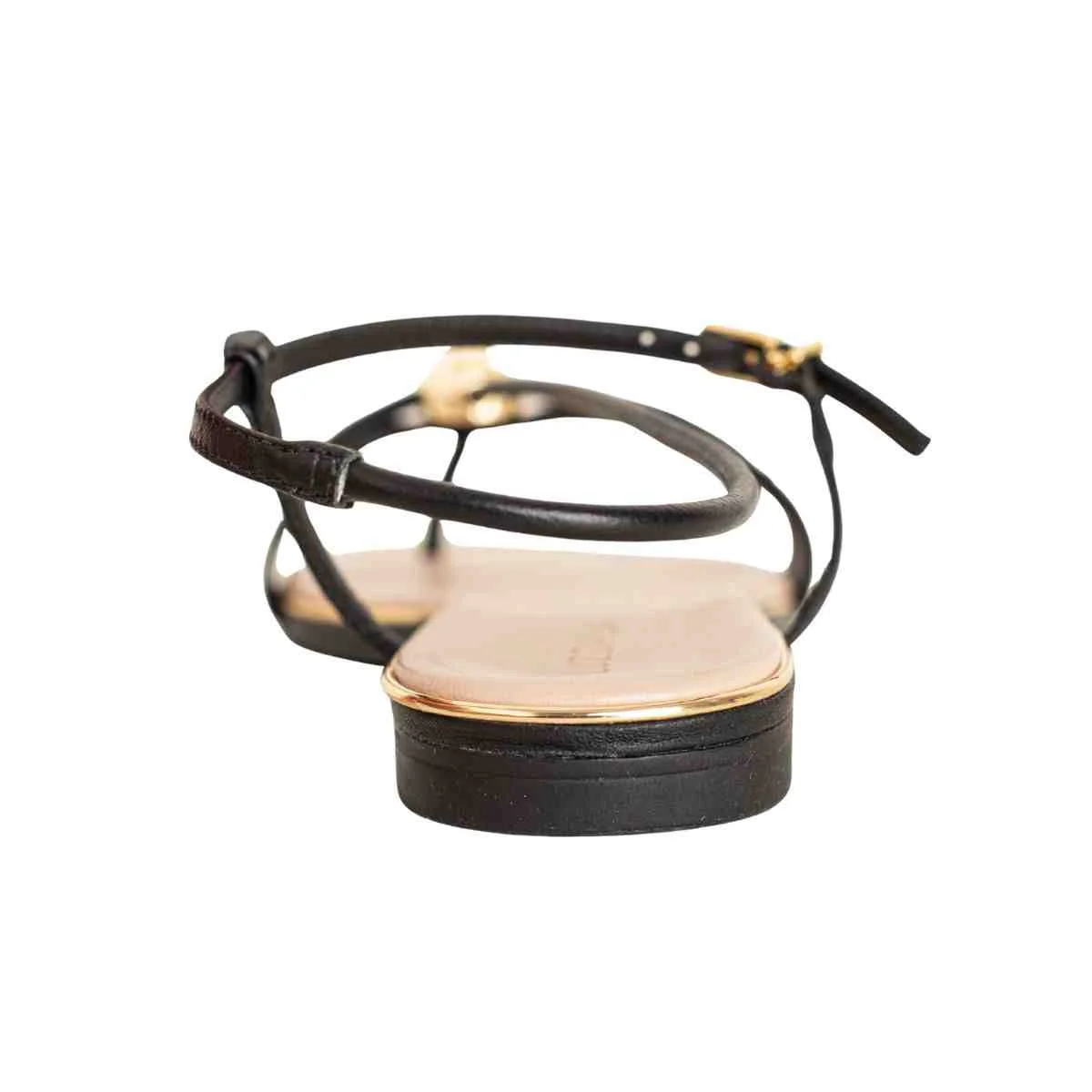 Sandalia Rasteira Feminino Luz Da Lua Preto Preto 4