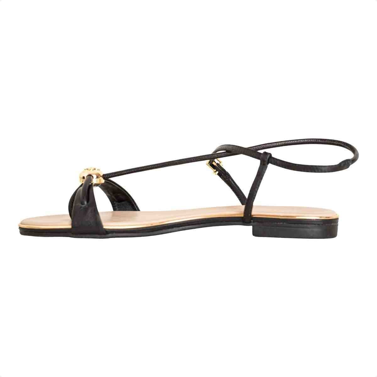 Sandalia Rasteira Feminino Luz Da Lua Preto Preto 5
