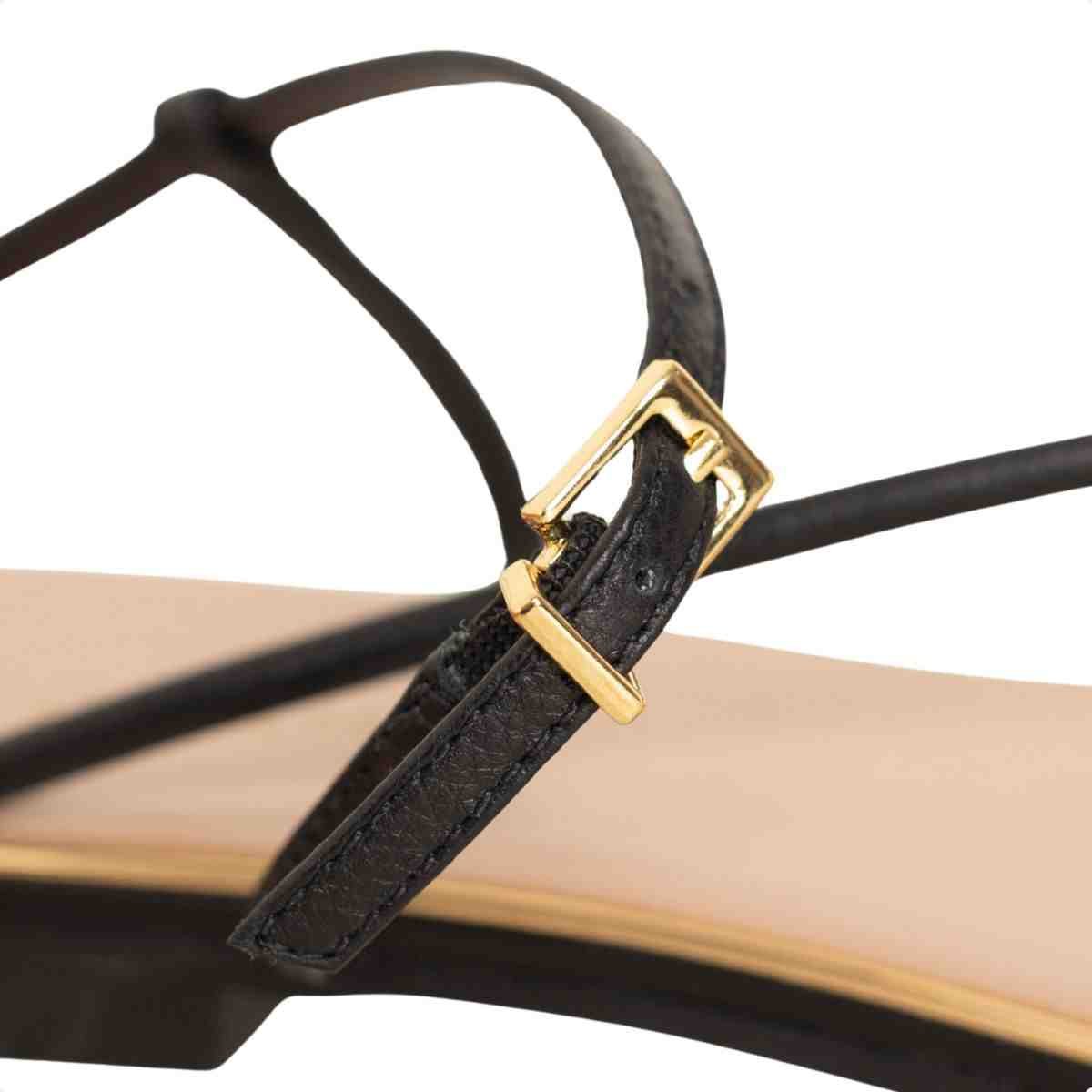 Sandalia Rasteira Feminino Luz Da Lua Preto Preto 6