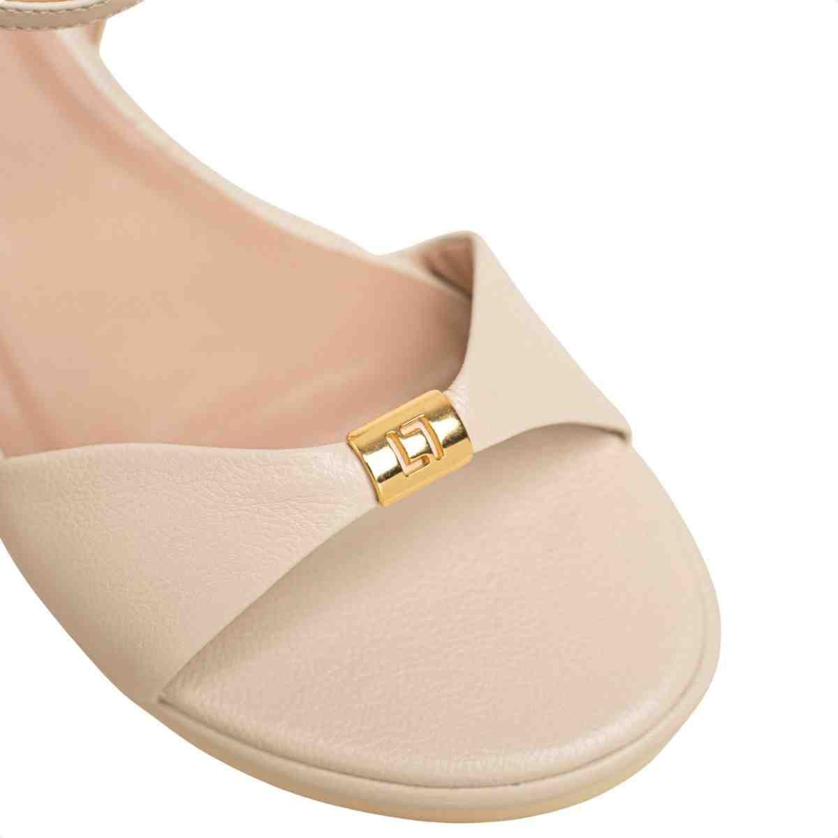 Sandalia Anabela Feminino Luz Da Lua Panna Panna 6