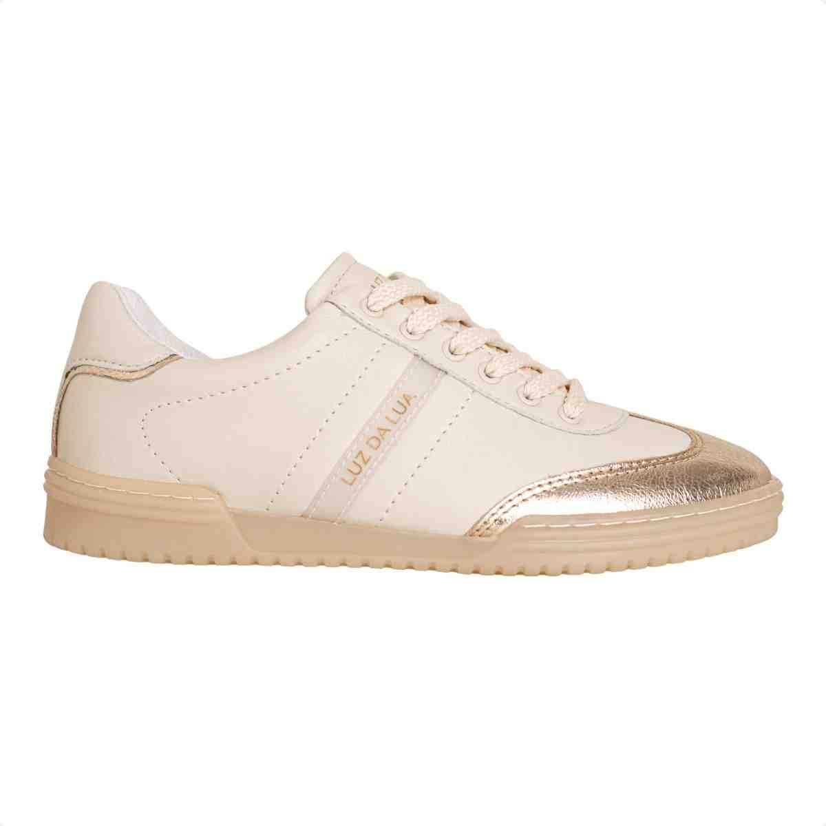 Tenis Moda Feminino Luz Da Lua Saara Ouro