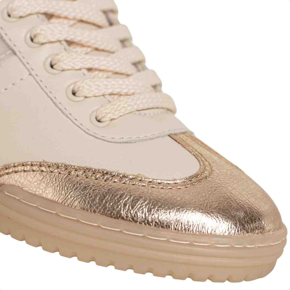 Tenis Moda Feminino Luz Da Lua Saara Ouro Ouro/Panna 3