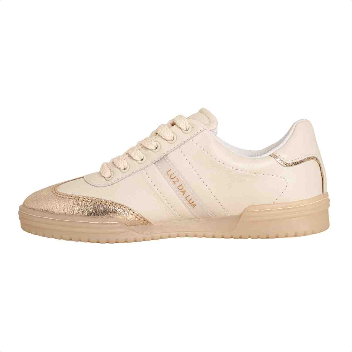 Tenis Moda Feminino Luz Da Lua Saara Ouro Ouro/Panna 5