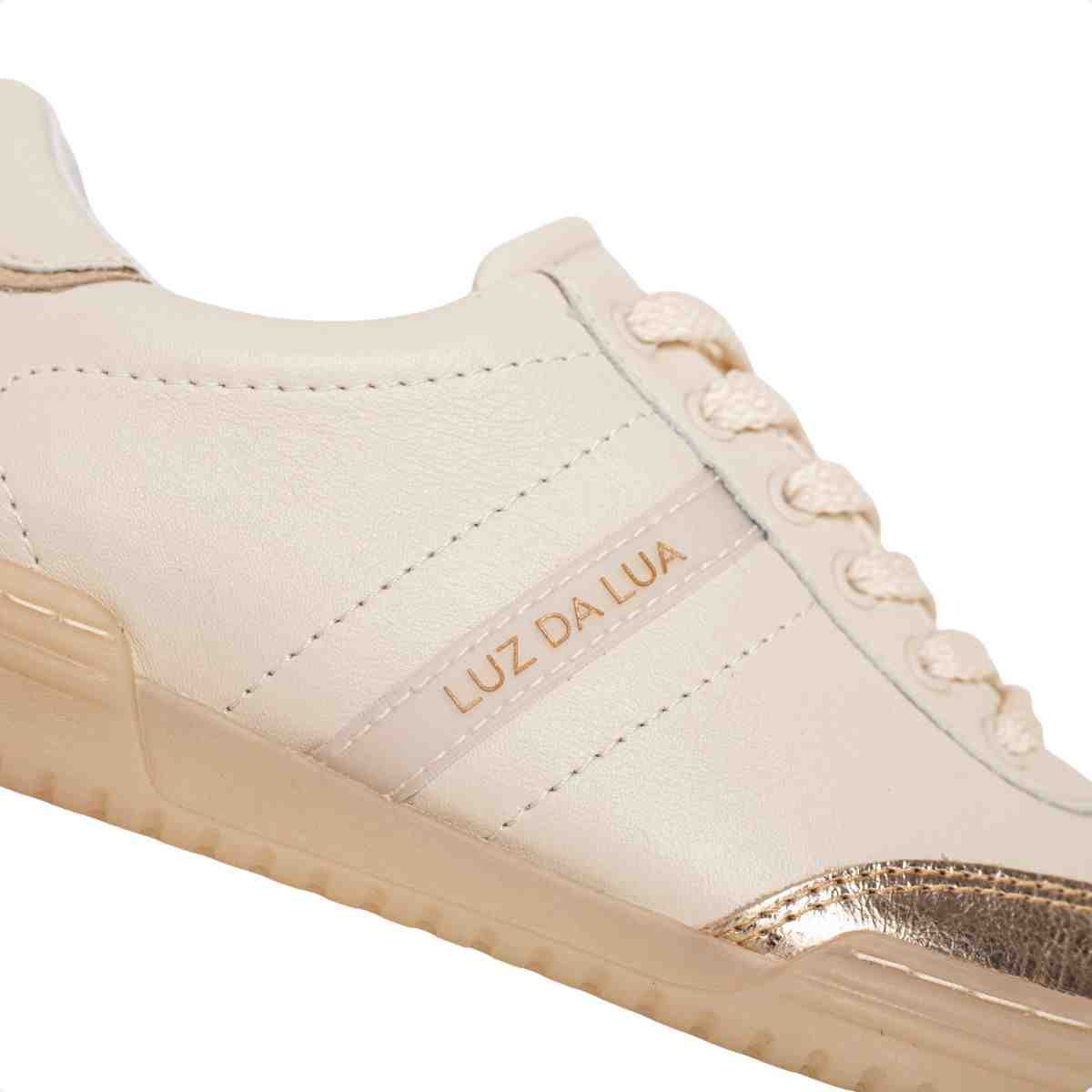Tenis Moda Feminino Luz Da Lua Saara Ouro Ouro/Panna 6