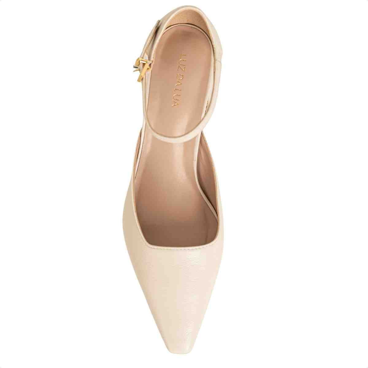 Sapato Chanel Feminino Luz Da Lua Panna Panna 6