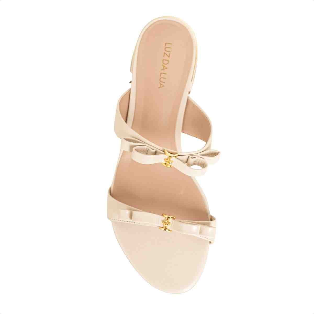 Tamanco Salto Baixo Feminino Luz Da Lua Panna Panna 6