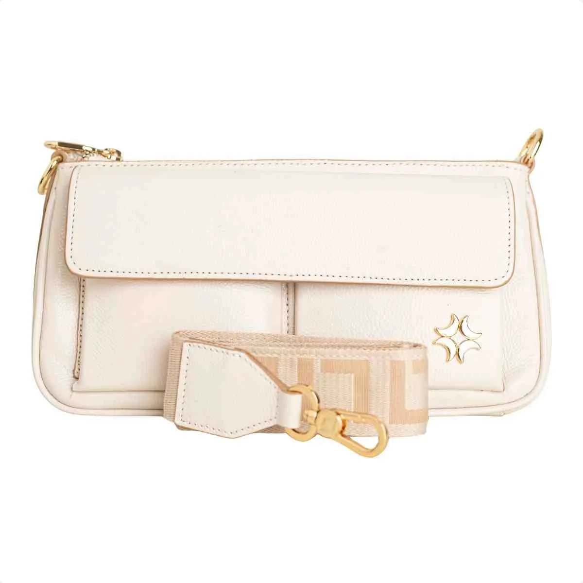 Bolsa Transversal Feminino Luz Da Lua Panna