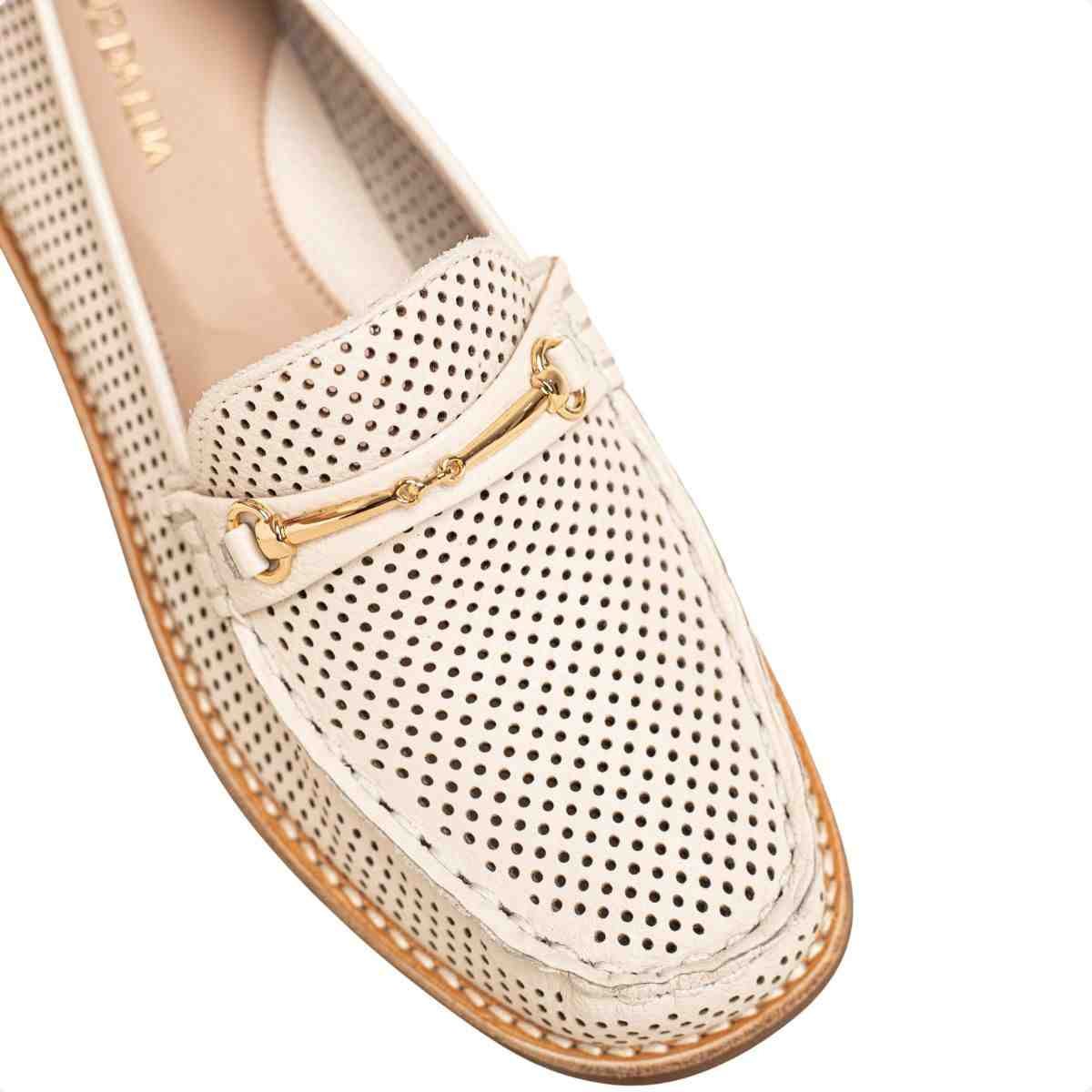 Sapato Mocassim Feminino Luz Da Lua Panna Panna 3