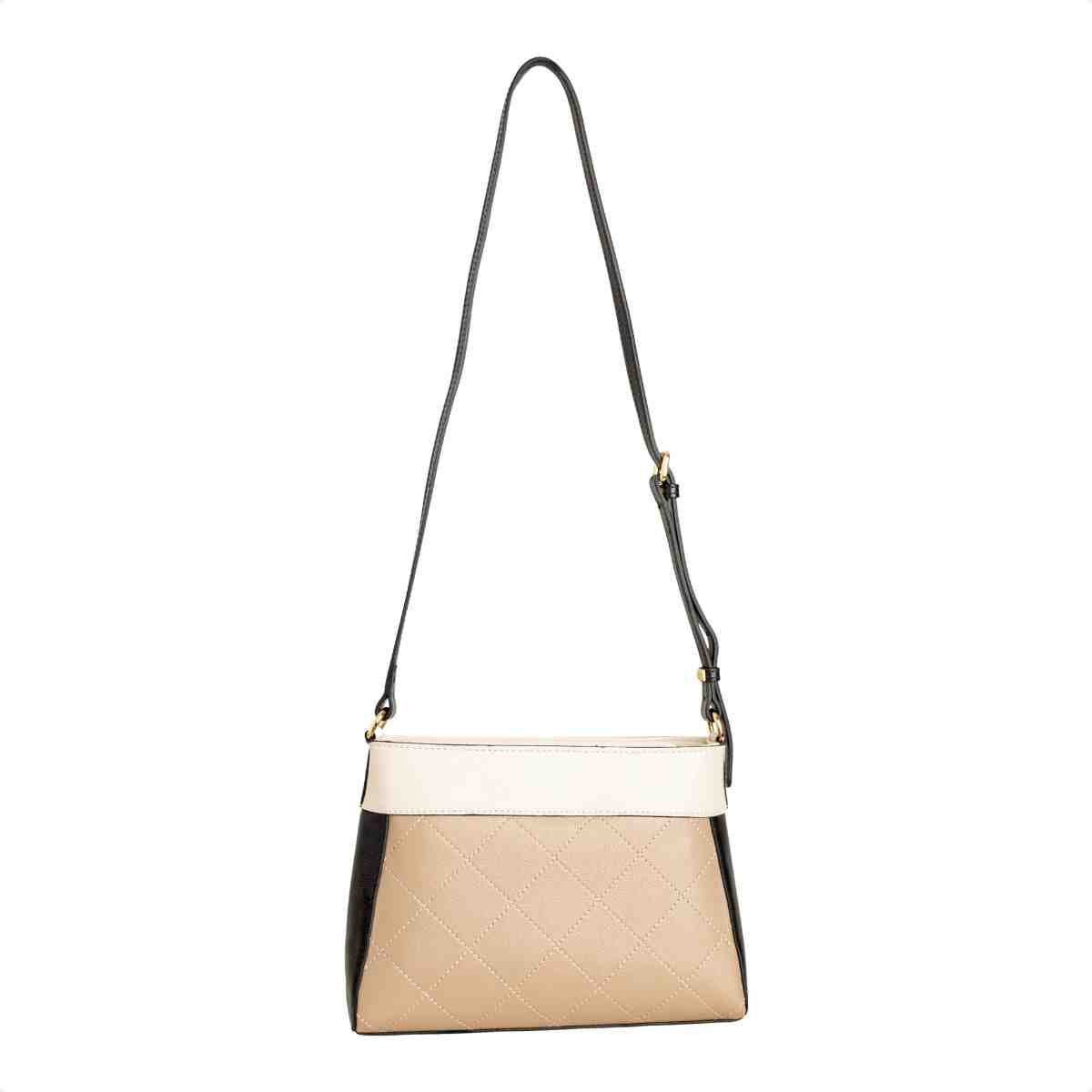 Bolsa Tiracolo Feminino Luz Da Lua Panna Basalto/Panna 5