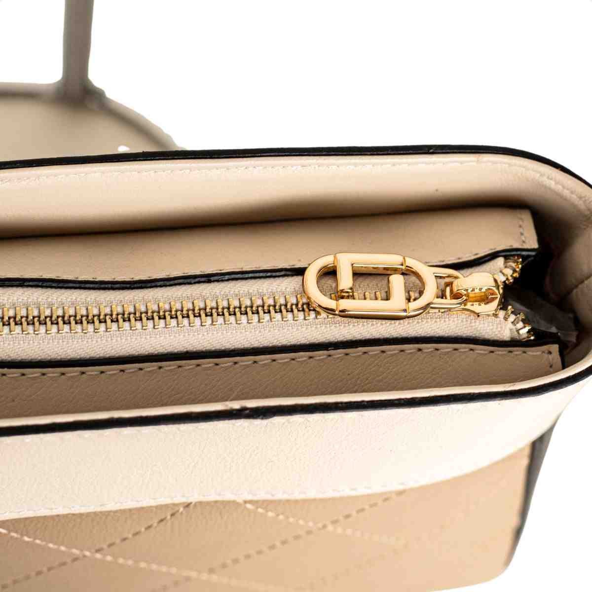 Bolsa Tiracolo Feminino Luz Da Lua Panna Basalto/Panna 7