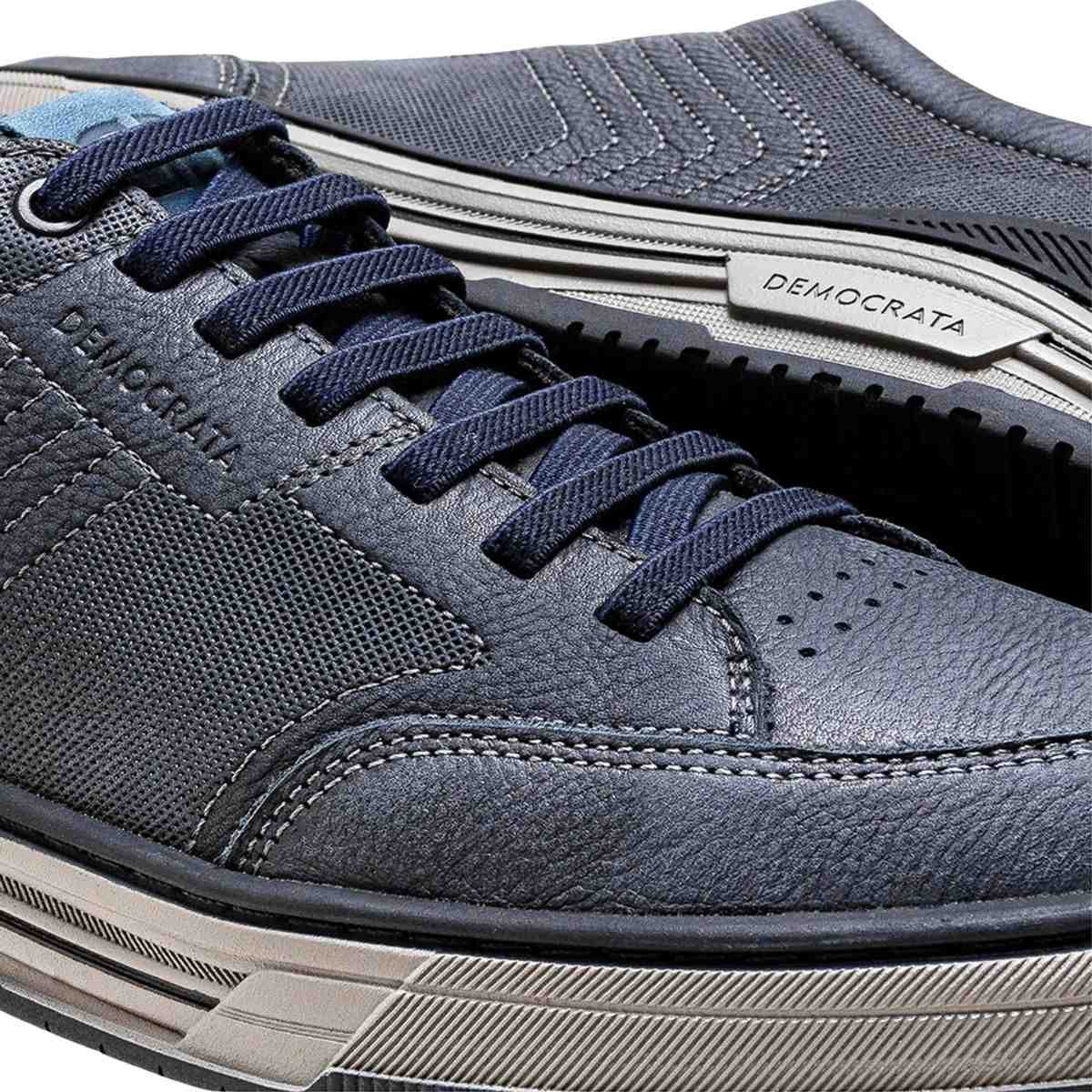 Sapatênis Masculino Democrata Dylan Azul Azul Marinho 4